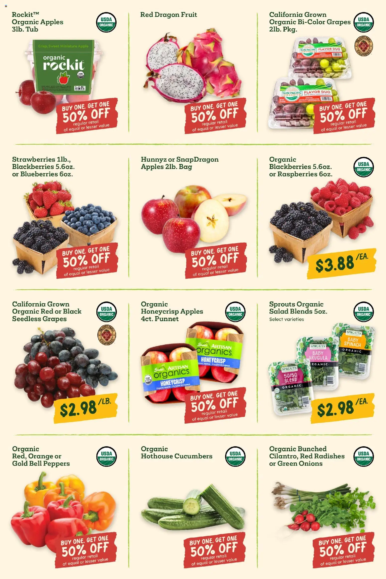Sprouts Weekly Ad - valid from 05.11.2025 | Page: 7 | Products: Peppers, Salad, Blueberries, Bag