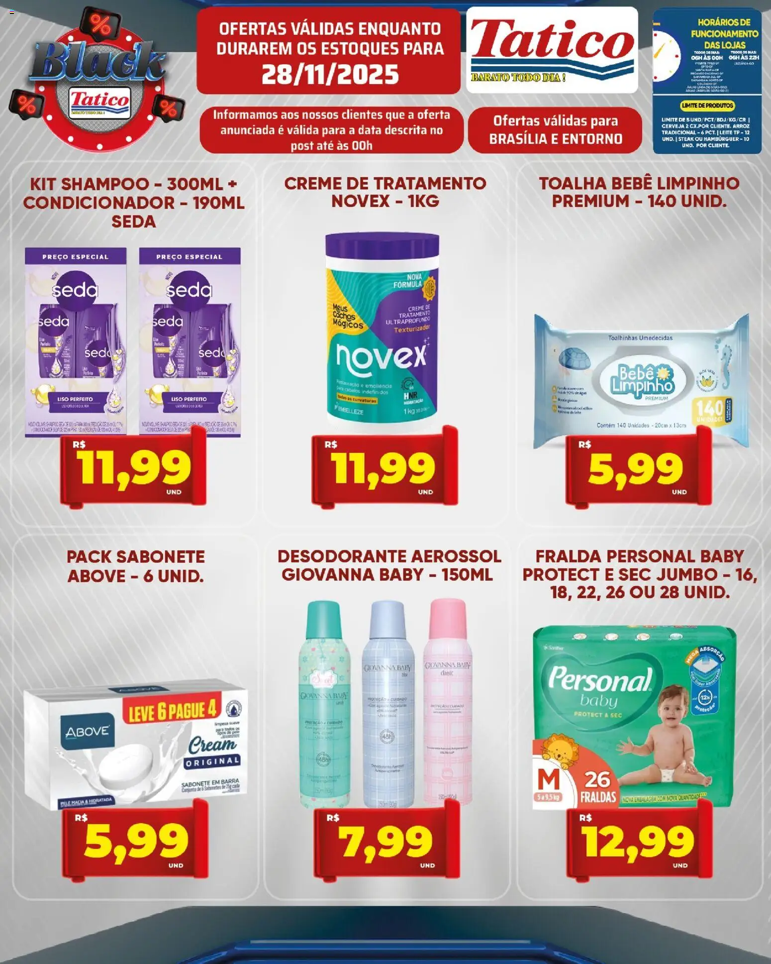 Tatico Folheto - válido de 28.11.2025 | Página: 15 | Produtos: Cerveja, Creme, Sabonete, Fraldas