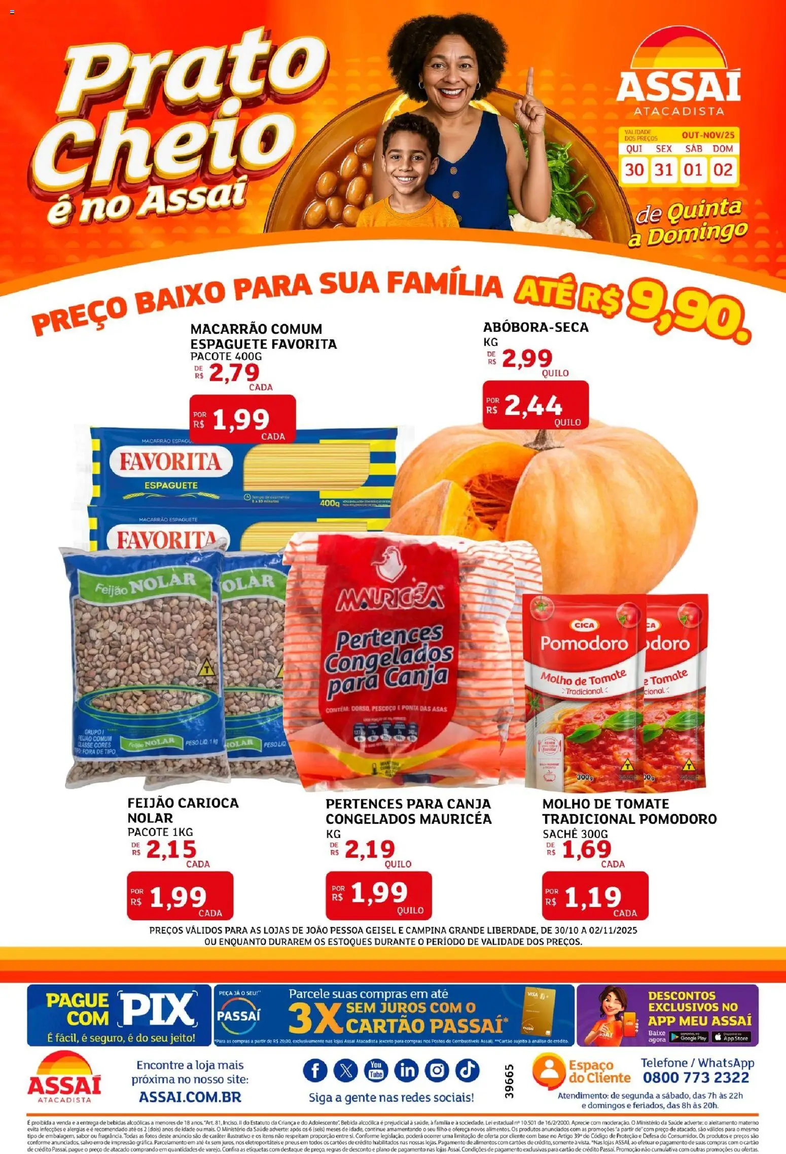 Assaí Atacadista Folheto - válido de 30.10.2025 | Página: 1 | Produtos: Pneus, Base, Bebida, Telefone