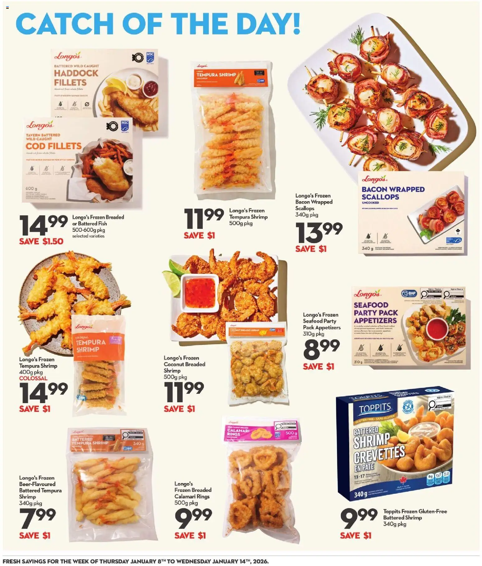 Longo's flyer valid from 08.01.2026 | Page: 9 | Products: Fish