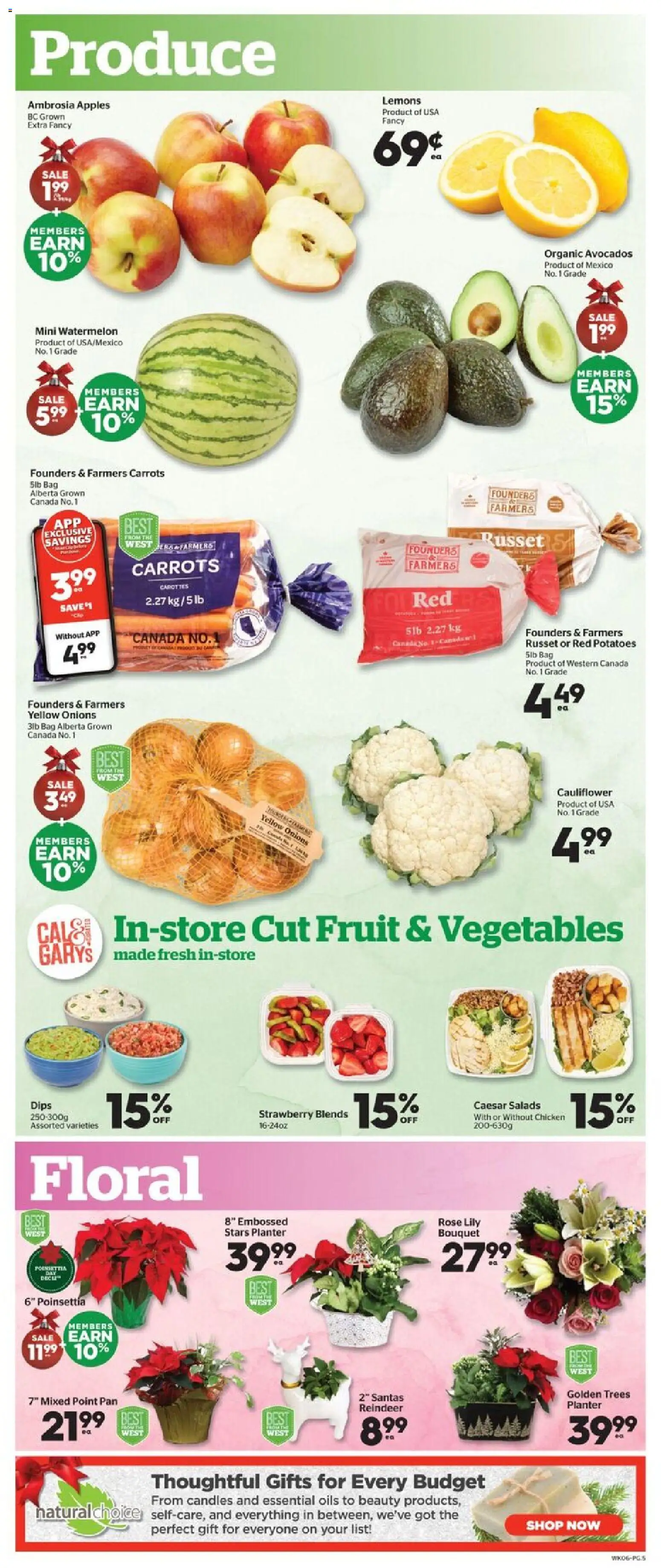 Calgary Co-op flyer valid from 11.12.2025 | Page: 6 | Products: Potatoes, Bag, Chicken, Apples
