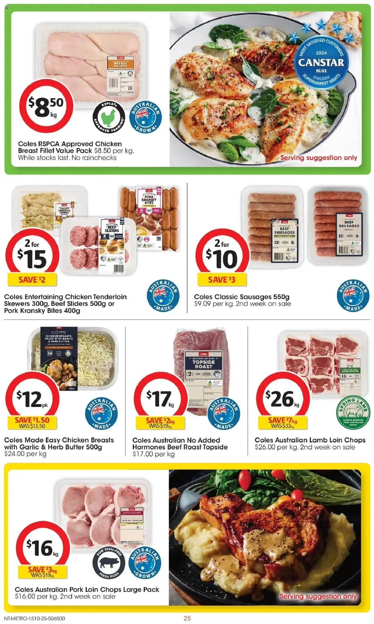 Coles catalogue - valid from 15.10.2025 | Page: 25 | Products: Chicken, Lamb, Garlic, Oven
