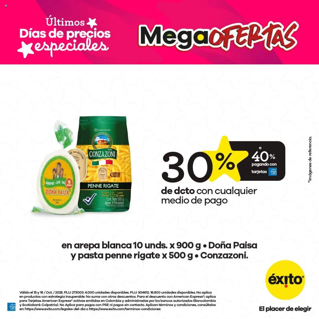 Éxito revista - valida desde el 15.10.2025 | Página: 2 | Productos: Pasta, Arepa, Sal