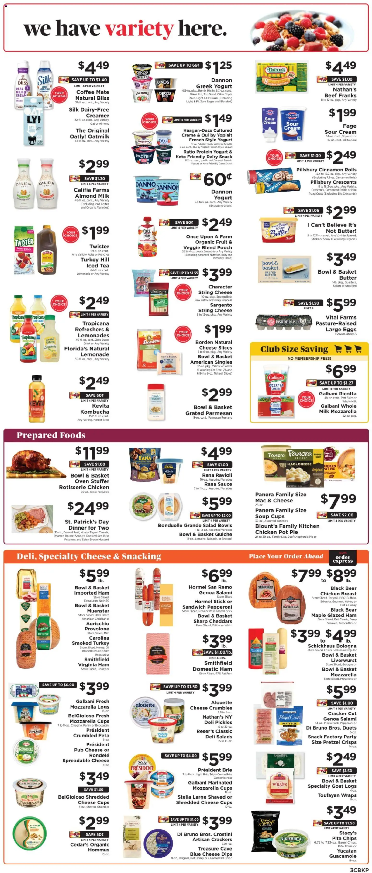 ShopRite Weekly Ad 2 - valid from 08.03.2026 | Page: 4 | Products: Milk, Ham, Beef, Chips