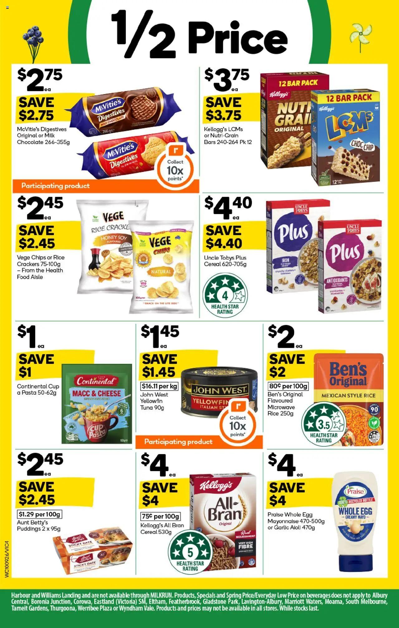Woolworths catalogue - valid from 10.09.2025 | Page: 4 | Products: Crackers, Chocolate, Cereal, Chips