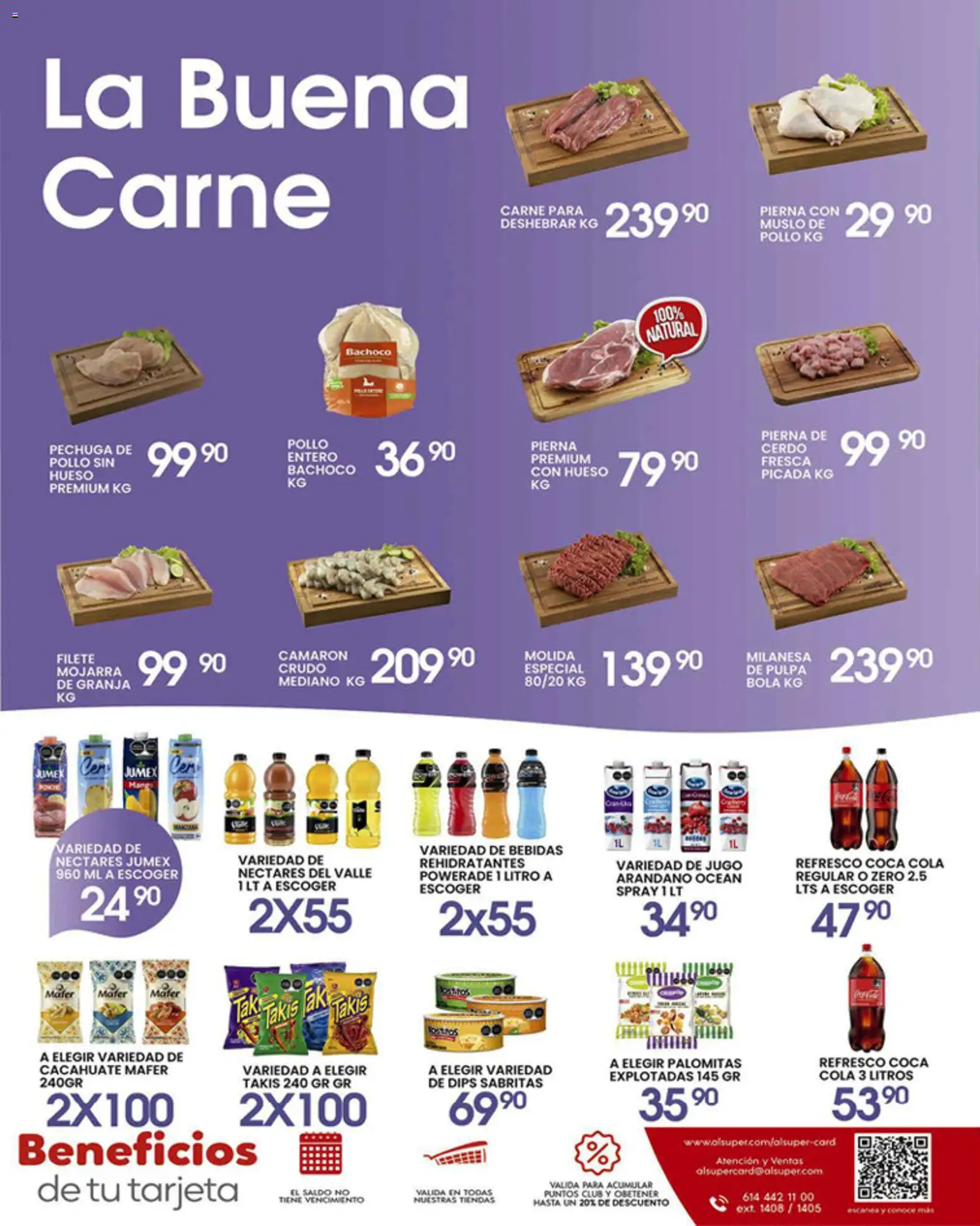 Nuevas ofertas de Alsuper válidas en toda la República Mexicana desde el 28.04.2026. ¡Encuentra las mejores ofertas en Alsuper folleto Chihuahua-Estado! | Página: 7 | Productos: Milanesa, Refresco, Jugo, Cerdo