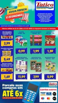Tatico Folheto - válido de 21.07.2025 | Página: 4 | Produtos: Coco, Rosquinha, Pipoca, Gelatina