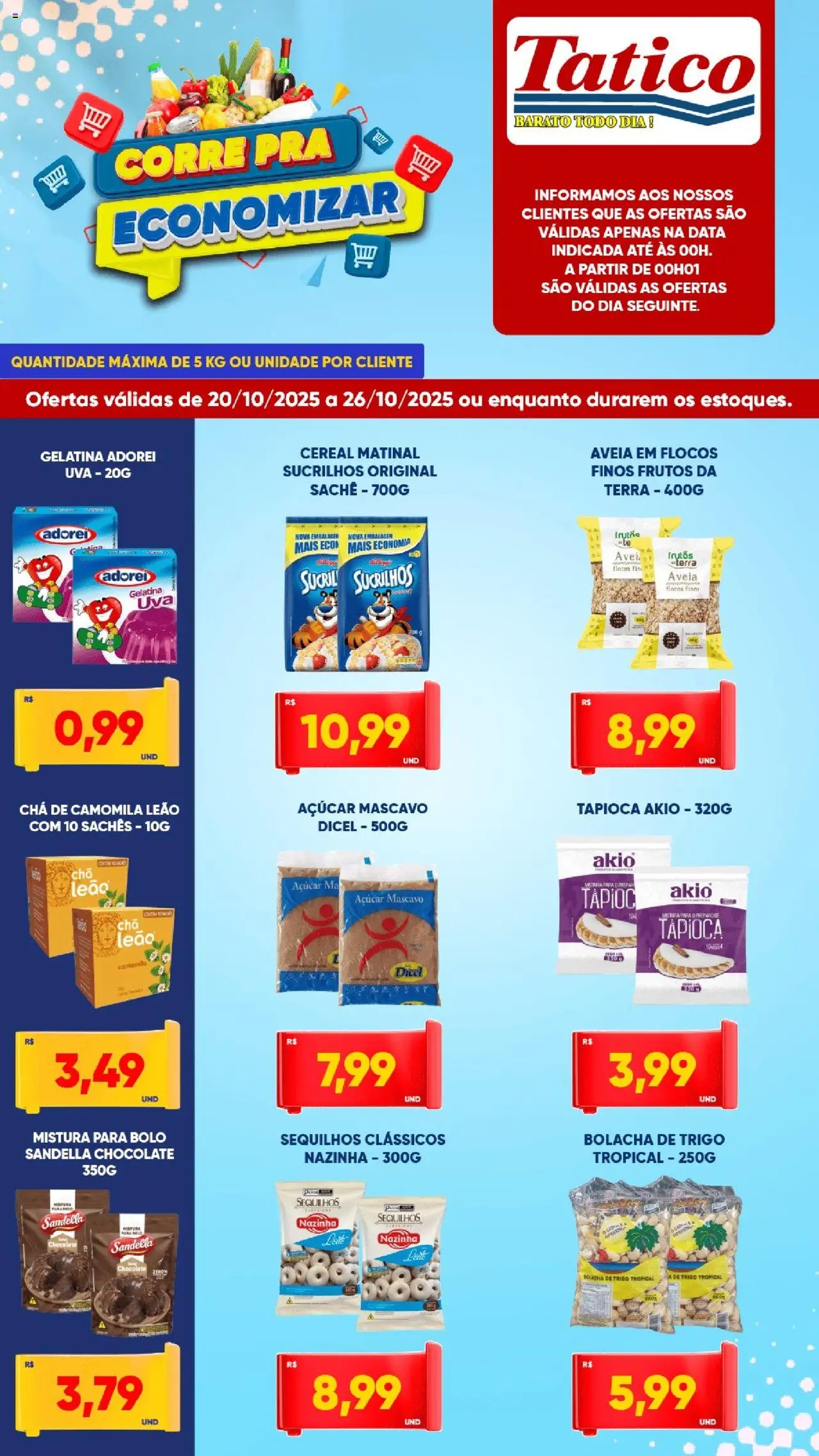Tatico Folheto - válido de 20.10.2025 | Página: 5 | Produtos: Chá, Bolo, Bolacha, Gelatina