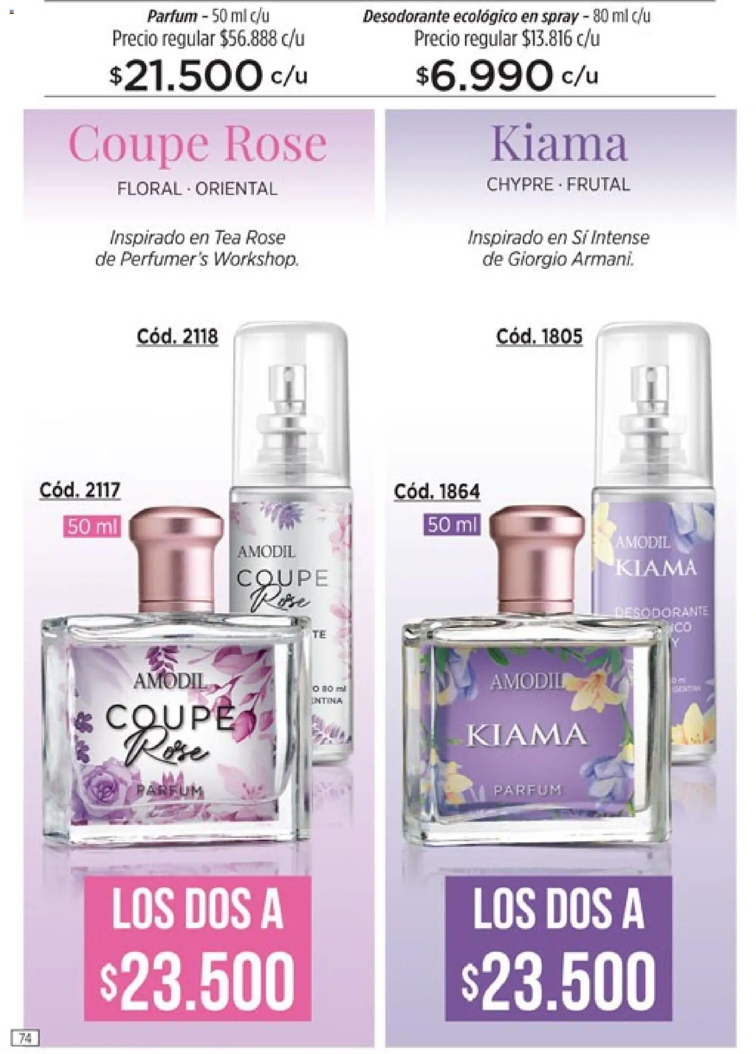 Catálogo Amodil Campaña 5 │ válido desde el 01.03.2026 | Página: 74 | Productos: Desodorante