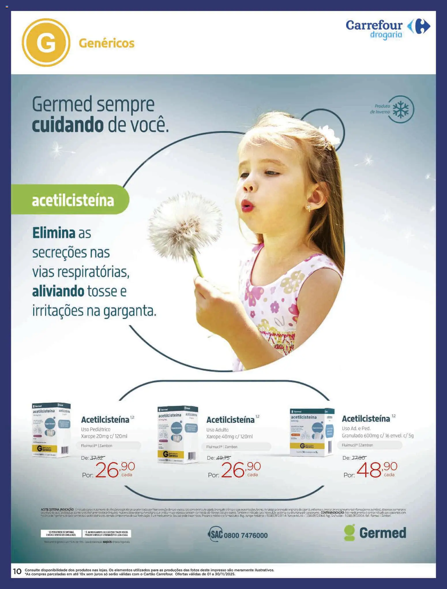 Carrefour Folheto - válido de 01.11.2025 | Página: 10 | Produtos: Xarope, Granulado