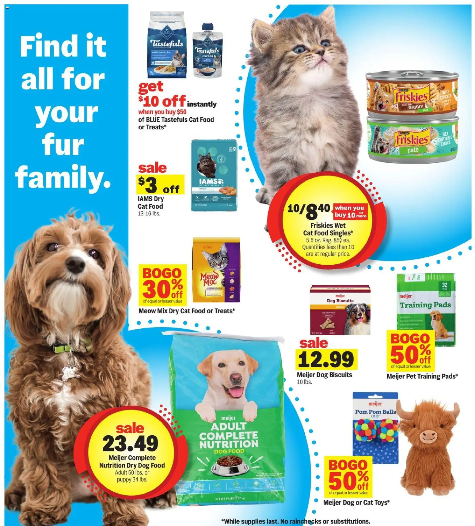 Meijer Weekly Ad - MI - valid from 14.01.2026 | Page: 29 | Products: Dog Food, Cat Food, Pads