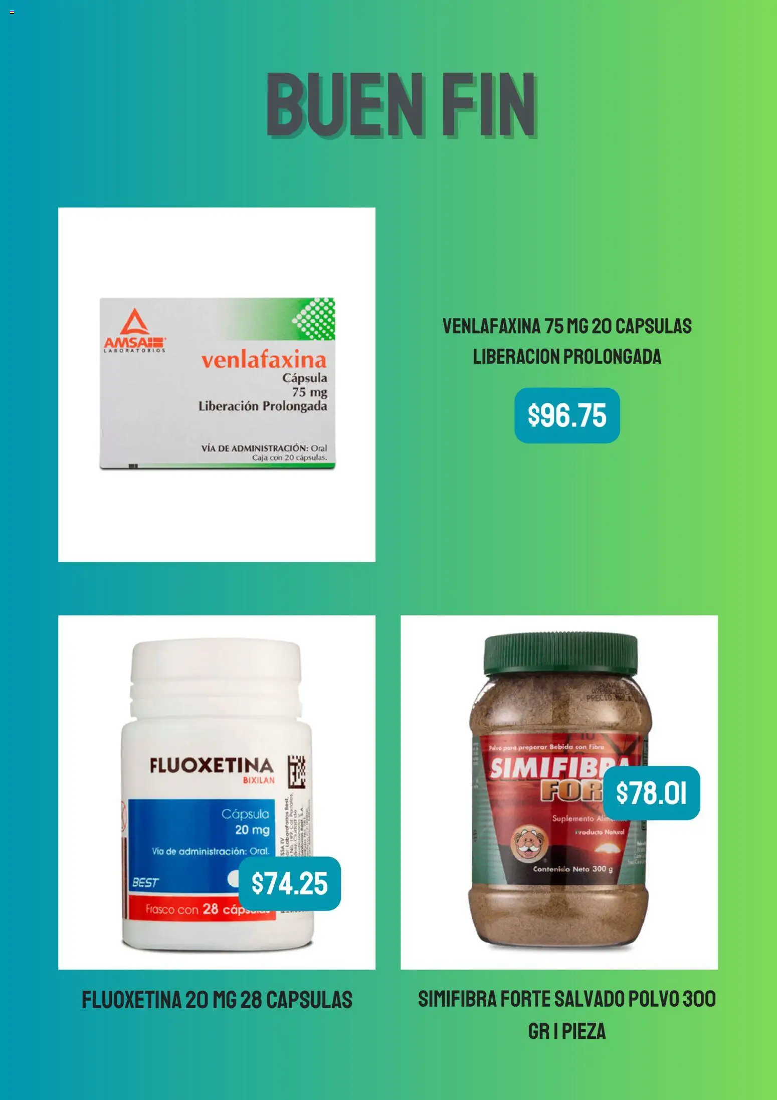 Nuevas ofertas de Farmacias Similares válidas en toda la República Mexicana desde el 13.11.2025. ¡Encuentra las mejores ofertas en Farmacias Similares Buen Fin! | Página: 3 | Productos: Frasco, Col, Caja, Polvo