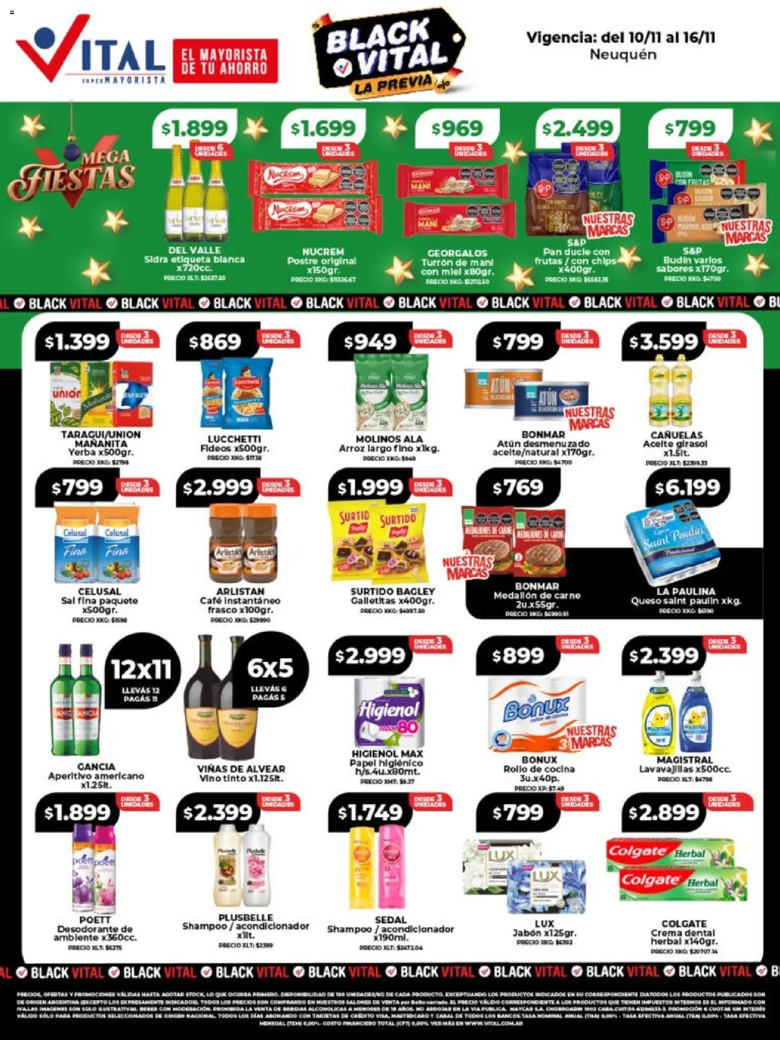 Vital - Ofertas - Neuquén │ válido desde el 10.11.2025 | Página: 1 | Productos: Yerba, Shampoo, Café, Crema