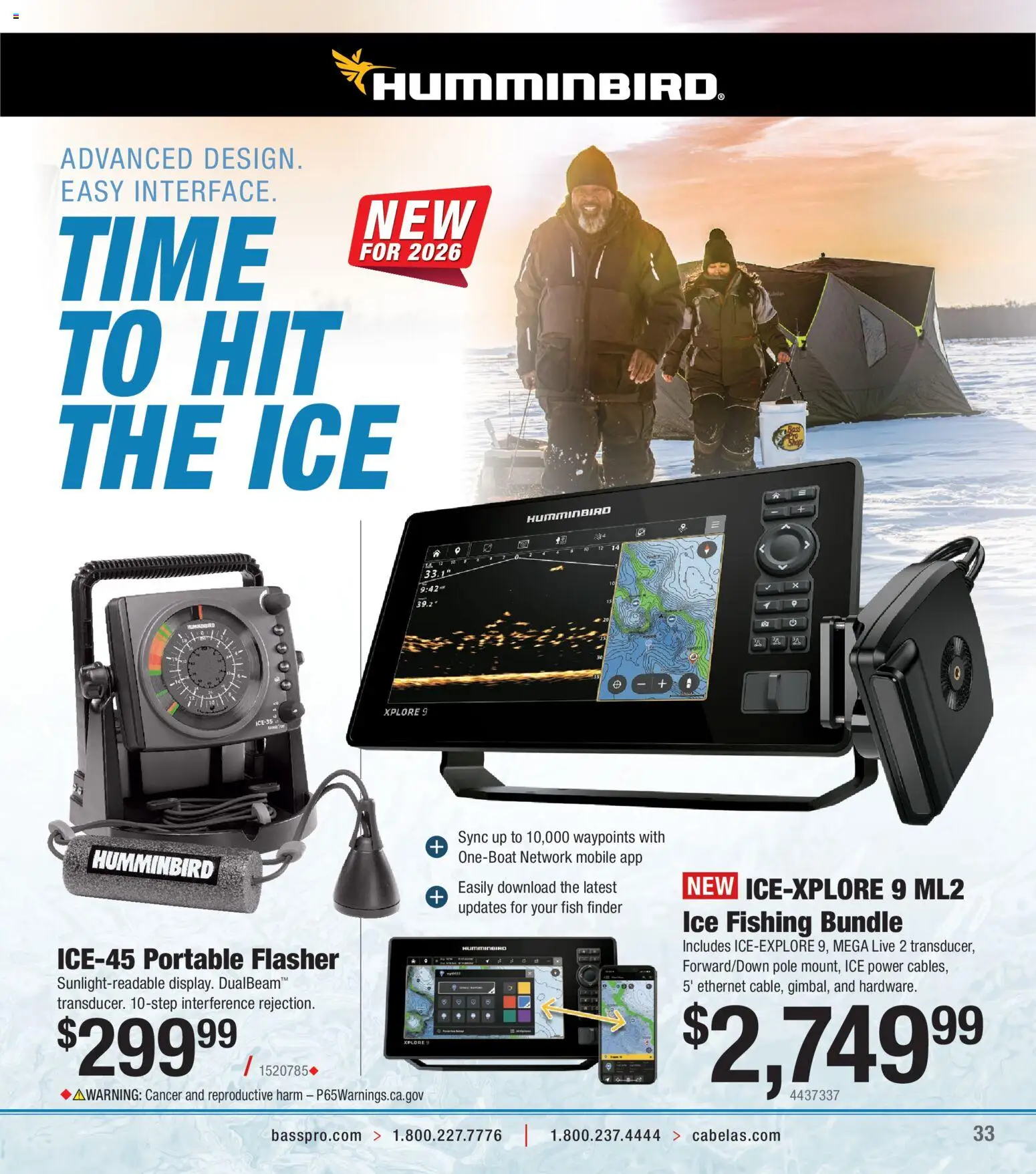 Cabela's Ice Fishing 25 - valid from 01.11.2025 | Page: 33 | Products: Fish, Flasher