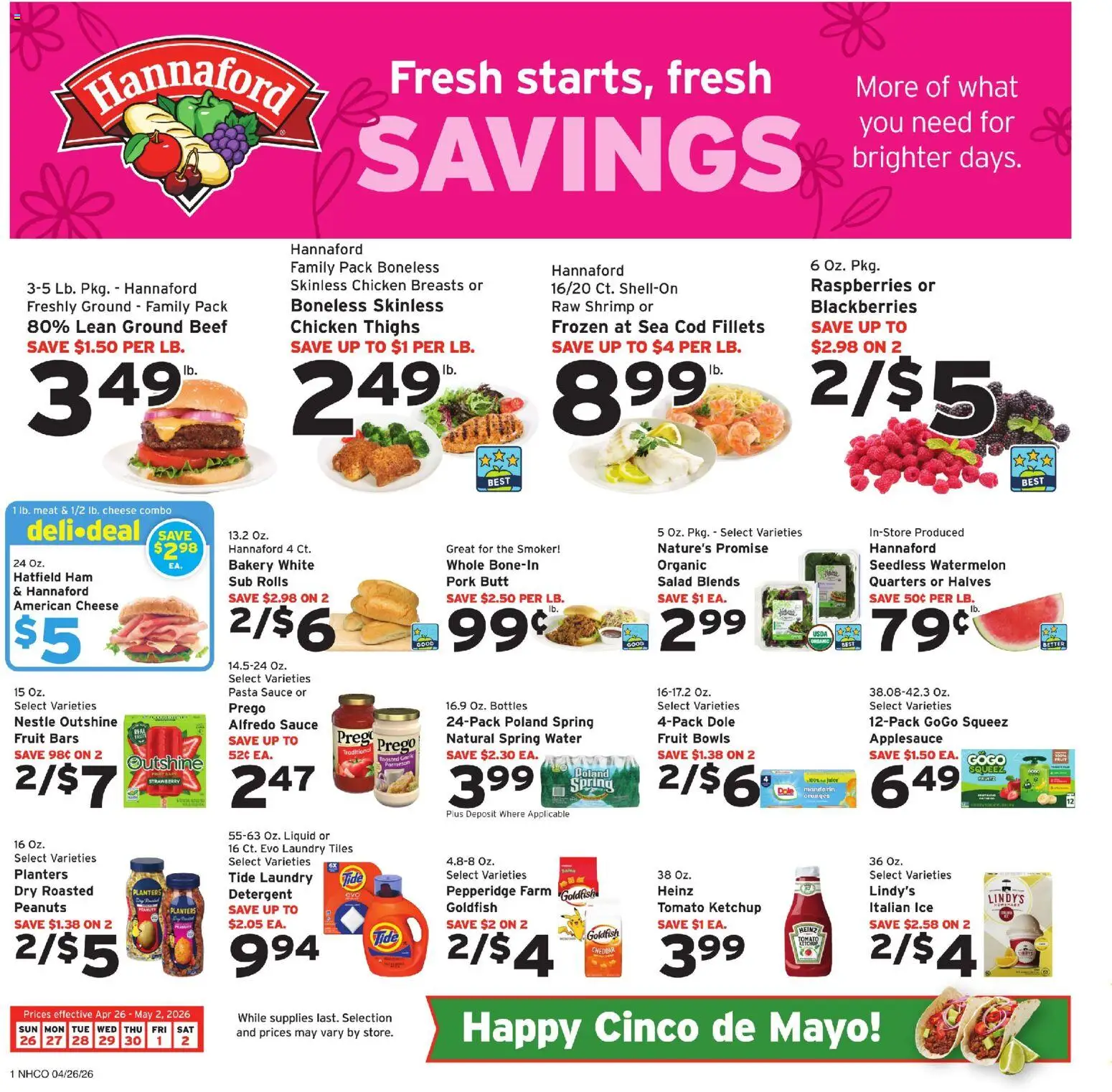 Hannaford Weekly Ad - valid from 26.04.2026 | Page: 1