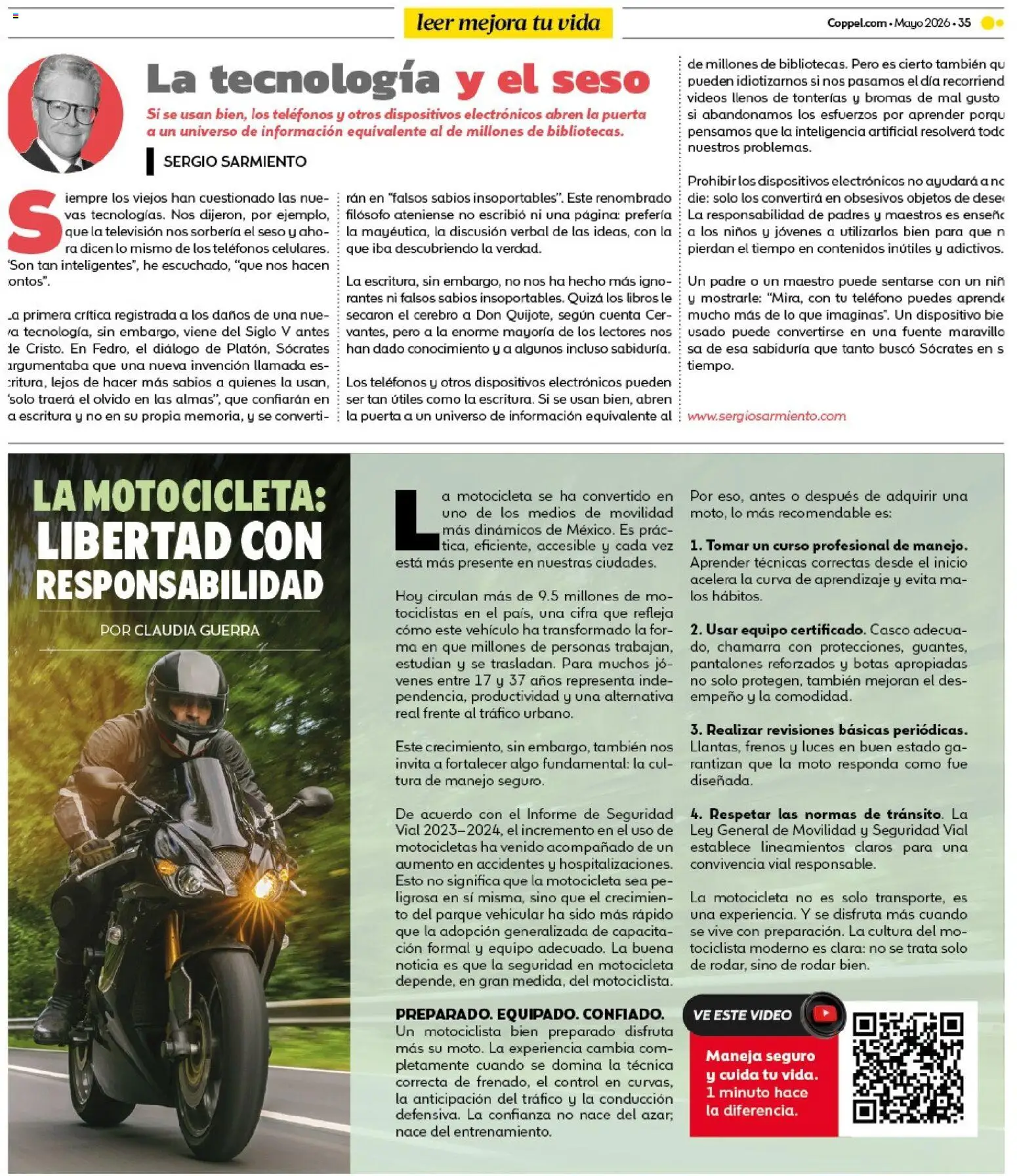 Nuevas ofertas de Coppel válidas en toda la República Mexicana desde el 25.04.2026. ¡Encuentra las mejores ofertas en Coppel catálogo Claro que la vas a querer! | Página: 35 | Productos: Pantalones, Chamarra, Televisión, Video