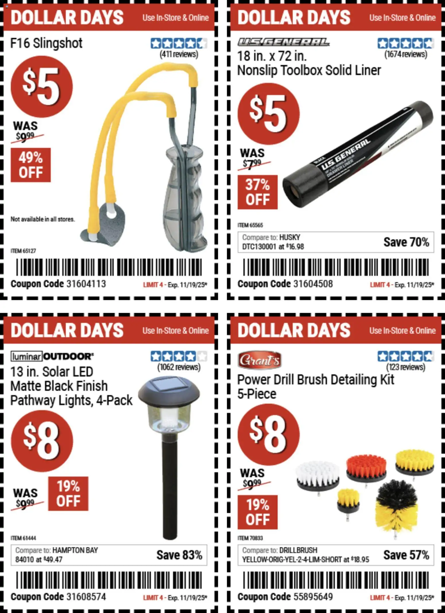 Harbor Freight Dollar Days - valid from 06.11.2025 | Page: 2 | Products: Brush