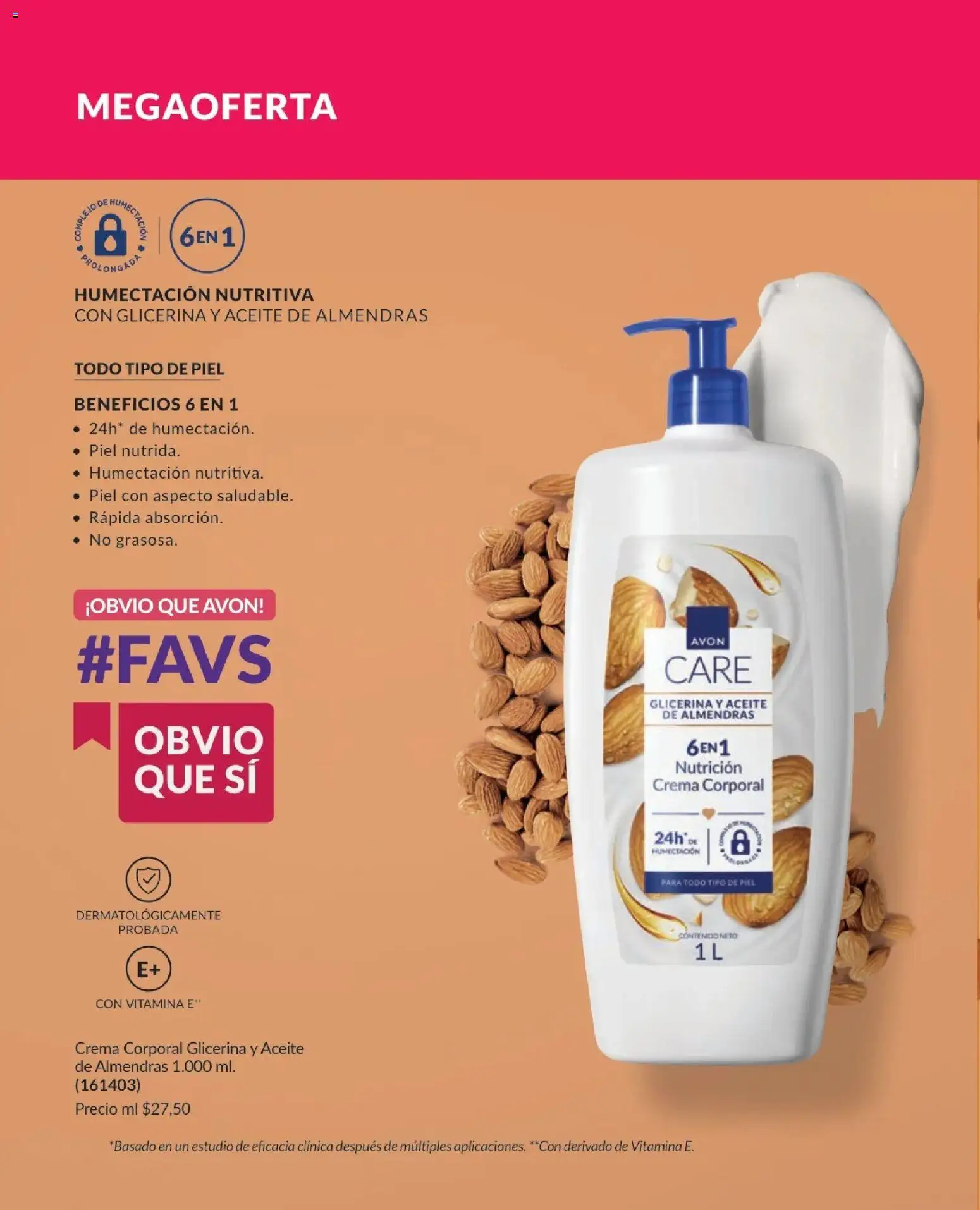 Avon revista - valida desde el 01.12.2025 | Página: 175 | Productos: Almendras, Crema, Aceite