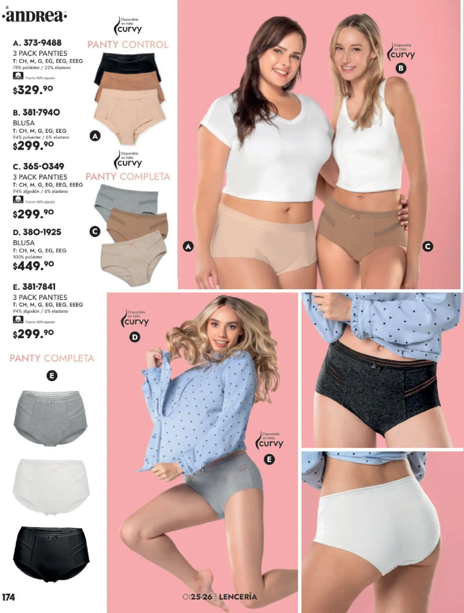 Nuevas ofertas de Andrea válidas en toda la República Mexicana desde el 26.11.2025. ¡Encuentra las mejores ofertas en Andrea catálogo Lancería, Vestir Interior otoño 2025! | Página: 10 | Productos: Blusa, Algodón, Lenceria