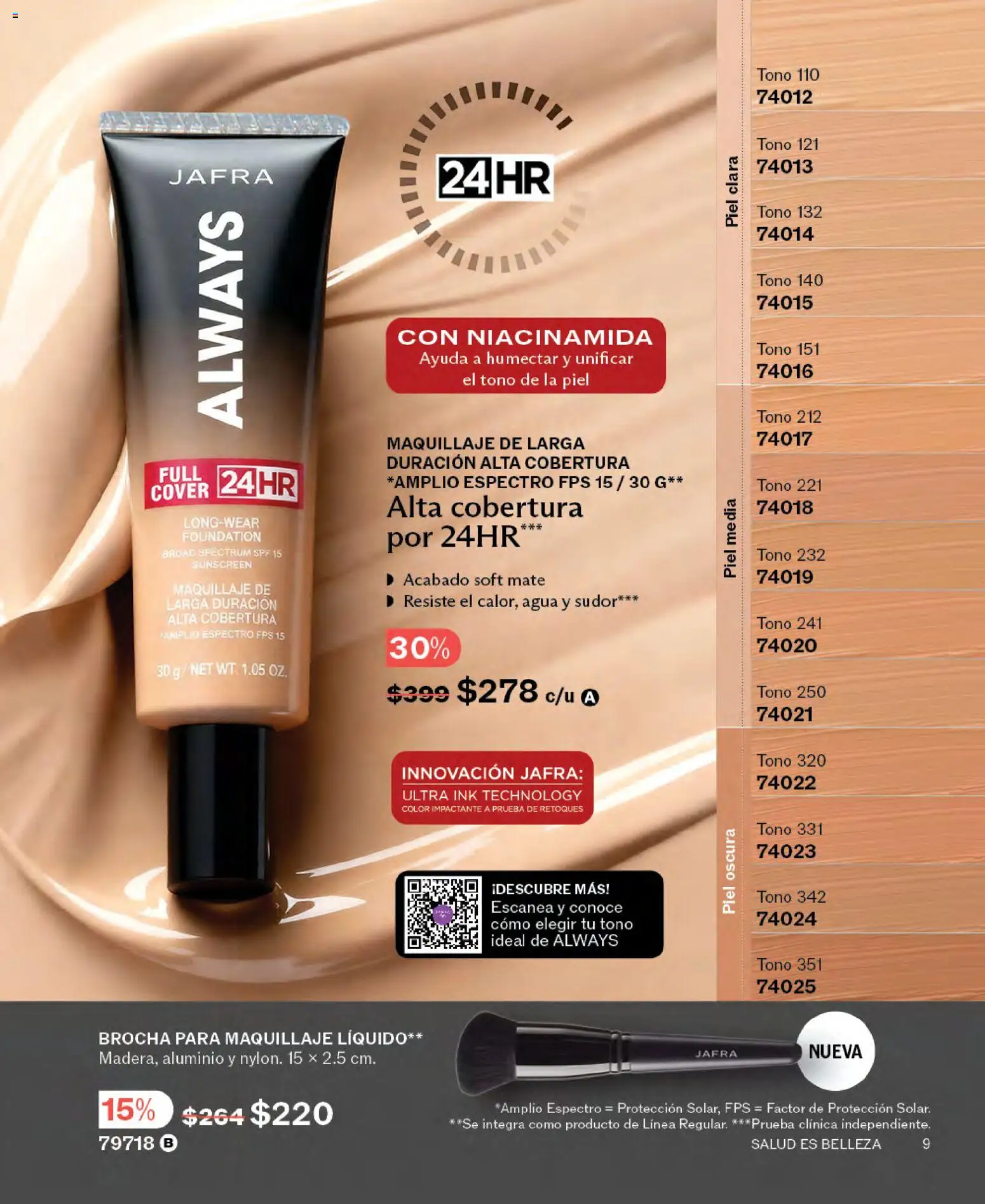 Nuevas ofertas de JAFRA válidas en toda la República Mexicana desde el 01.02.2026. ¡Encuentra las mejores ofertas en JAFRA catálogo ! | Página: 9 | Productos: Agua, Mate, Maquillaje