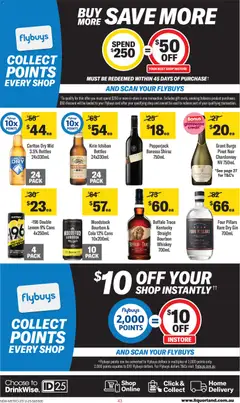 Preview of Coles  Catalogue  - valid from 25.12.2025 | Page: 43 | Products: Glassware, Bourbon, Gin, Lemon