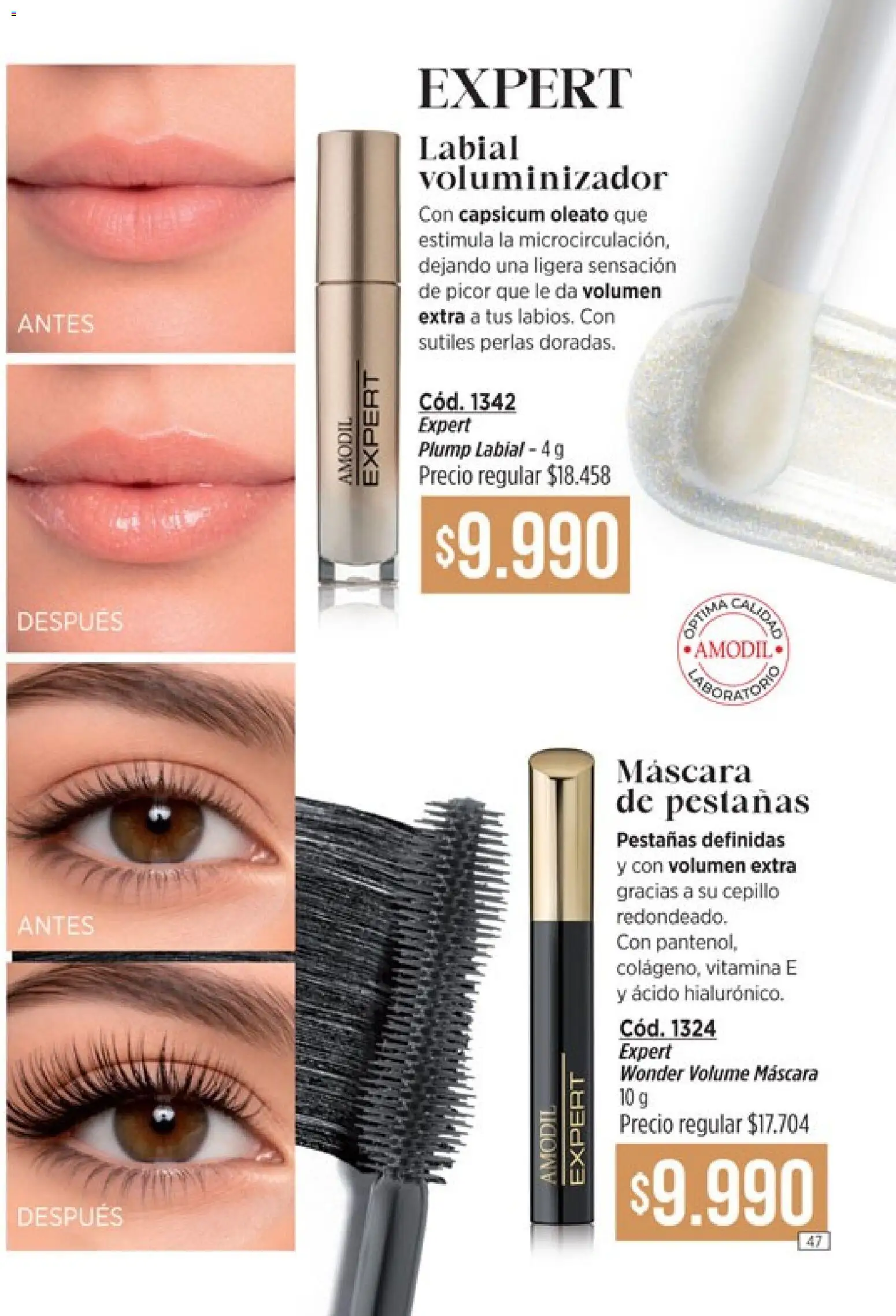Amodil - Campaña 8 │ válido desde el 08.04.2026 | Página: 47 | Productos: Cepillo, Máscara, Mascara de pestañas