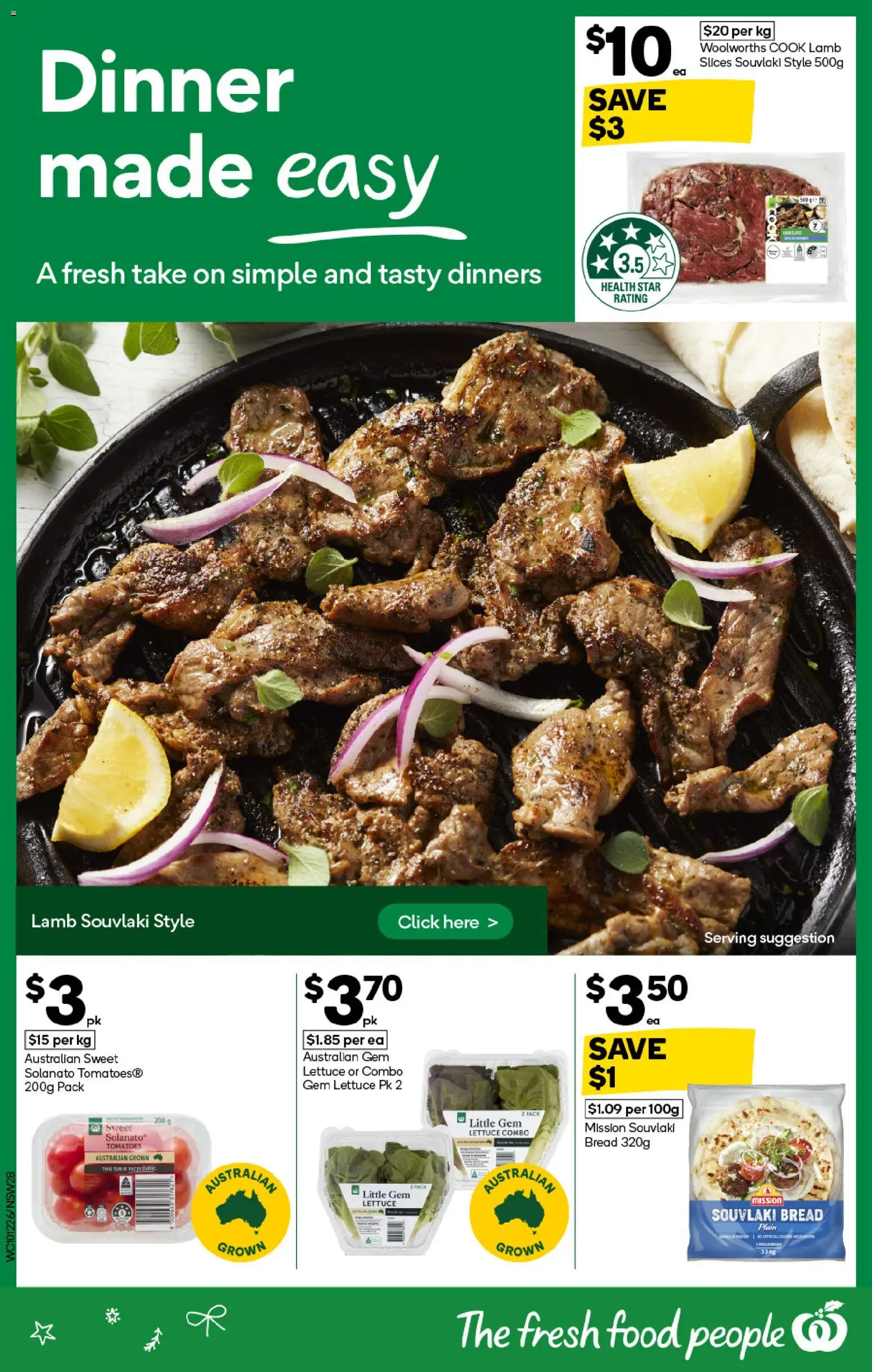 Woolworths catalogue - valid from 10.12.2025 | Page: 28 | Products: Gem, Bread, Lamb, Tomatoes