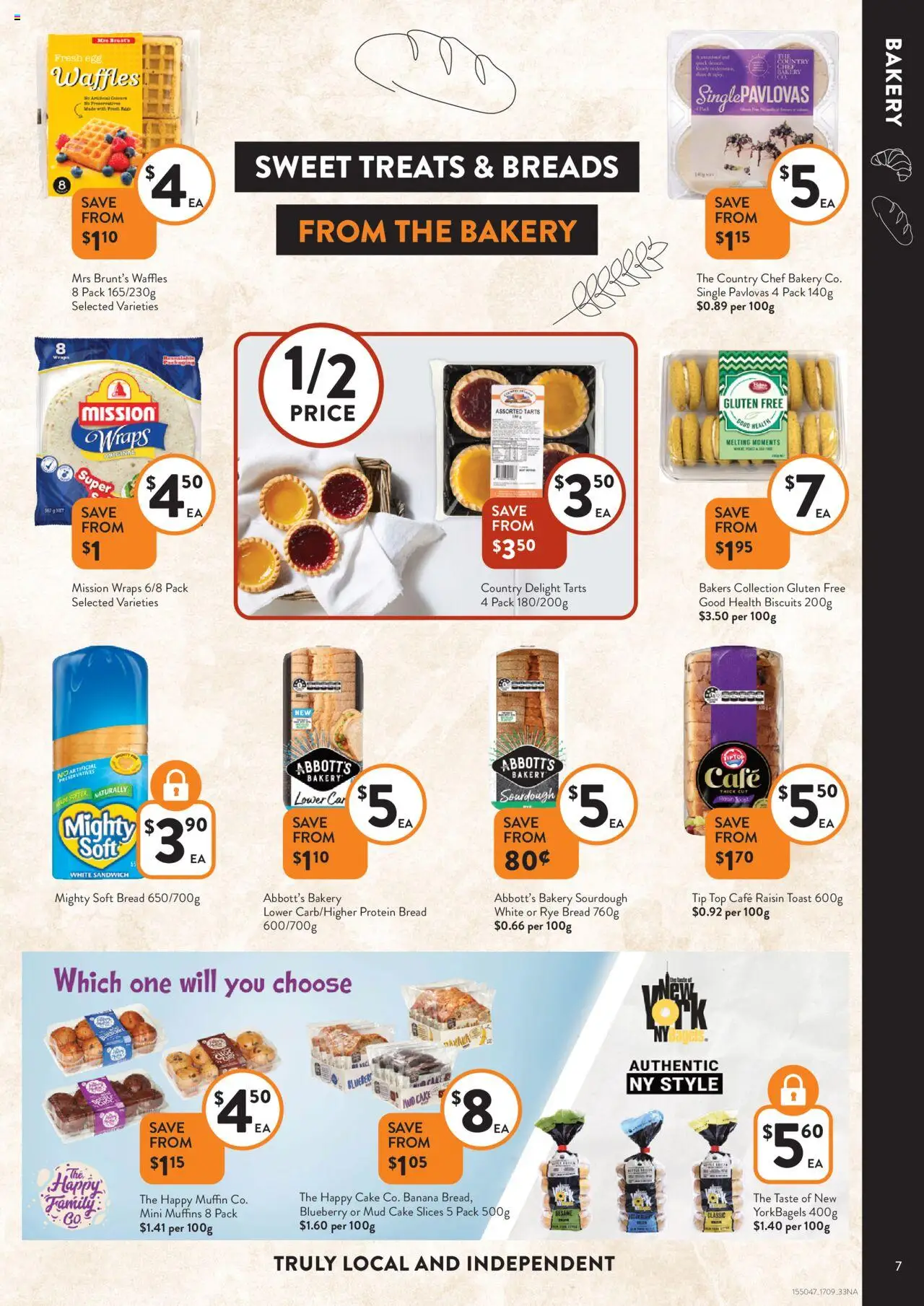 Foodworks catalogue - valid from 17.09.2025 | Page: 7 | Products: Bread, Muffins, Biscuits, Rye