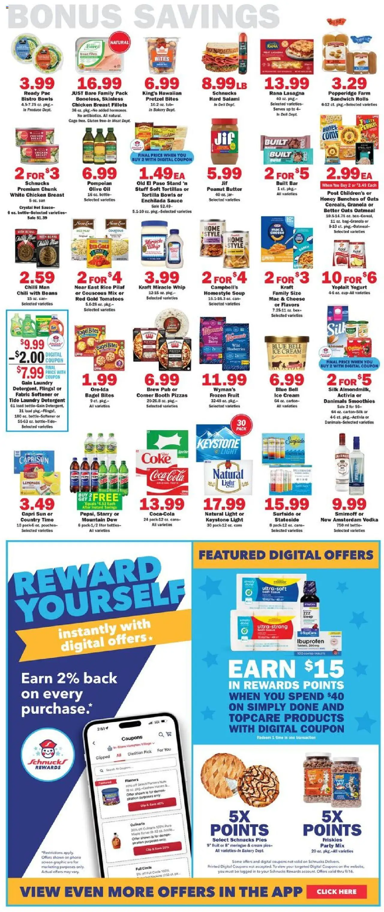 Schnucks Weekly Print Ad - IN - valid from 10.09.2025 | Page: 5 | Products: Bakery, Box, Cheese, Ice cream