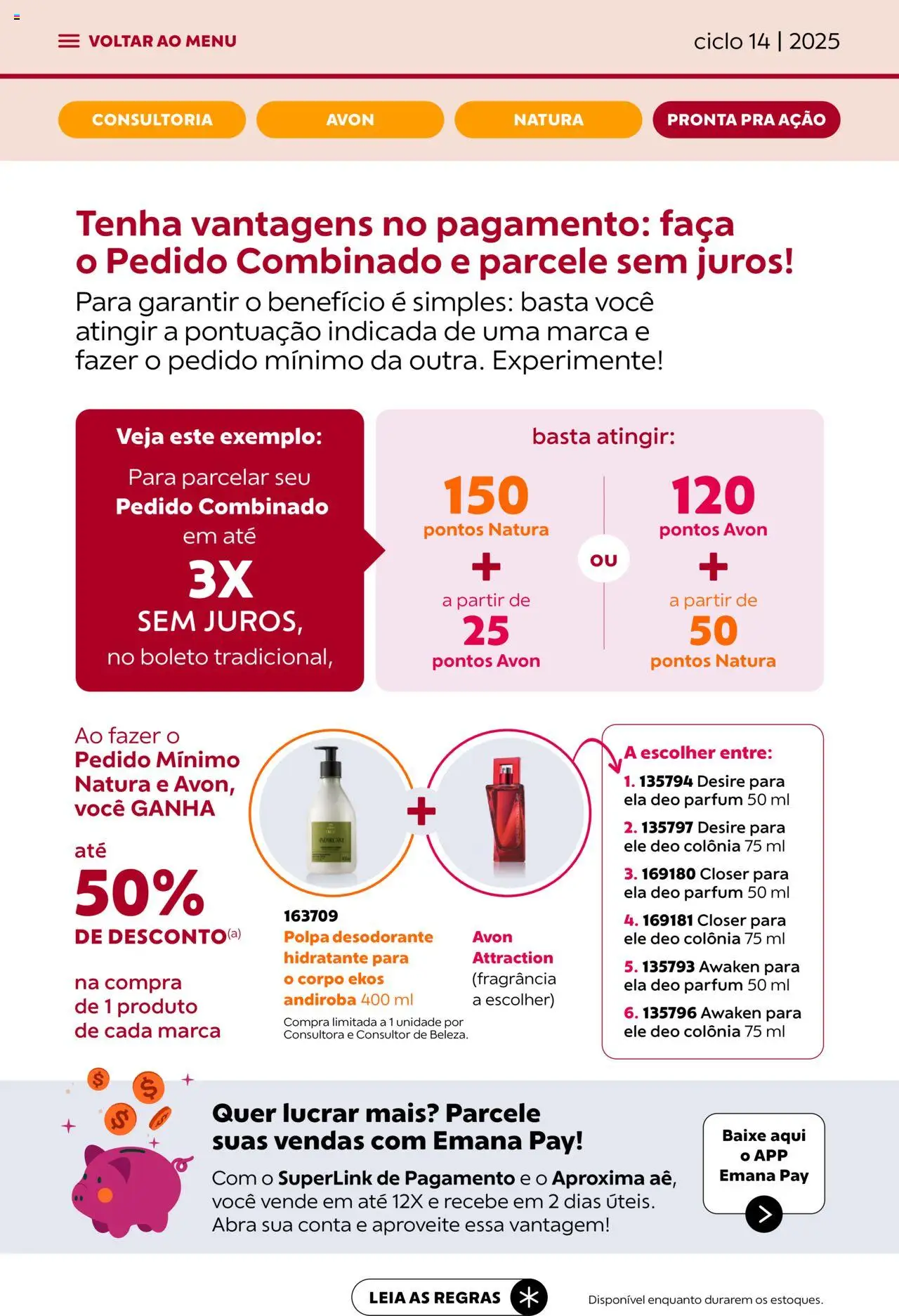 Avon Folheto - válido de 13.08.2025 | Página: 48 | Produtos: Fragrância, Desodorante, Faca