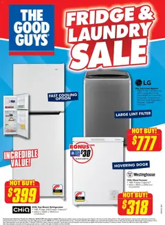 Preview of The Good Guys Fridge & Laundry Sale - valid from 05.03.2026