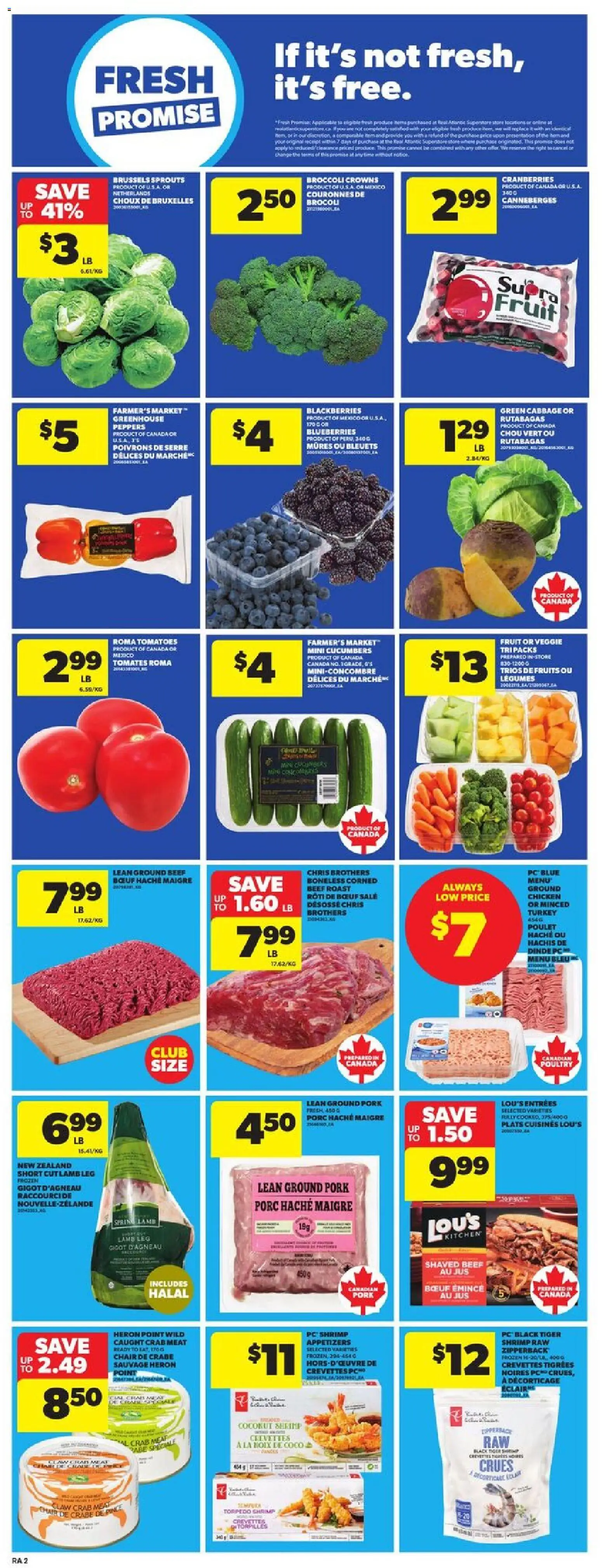Atlantic Superstore flyer valid from 04.12.2025 | Page: 5 | Products: Beef, Cucumbers, Turkey, Pork