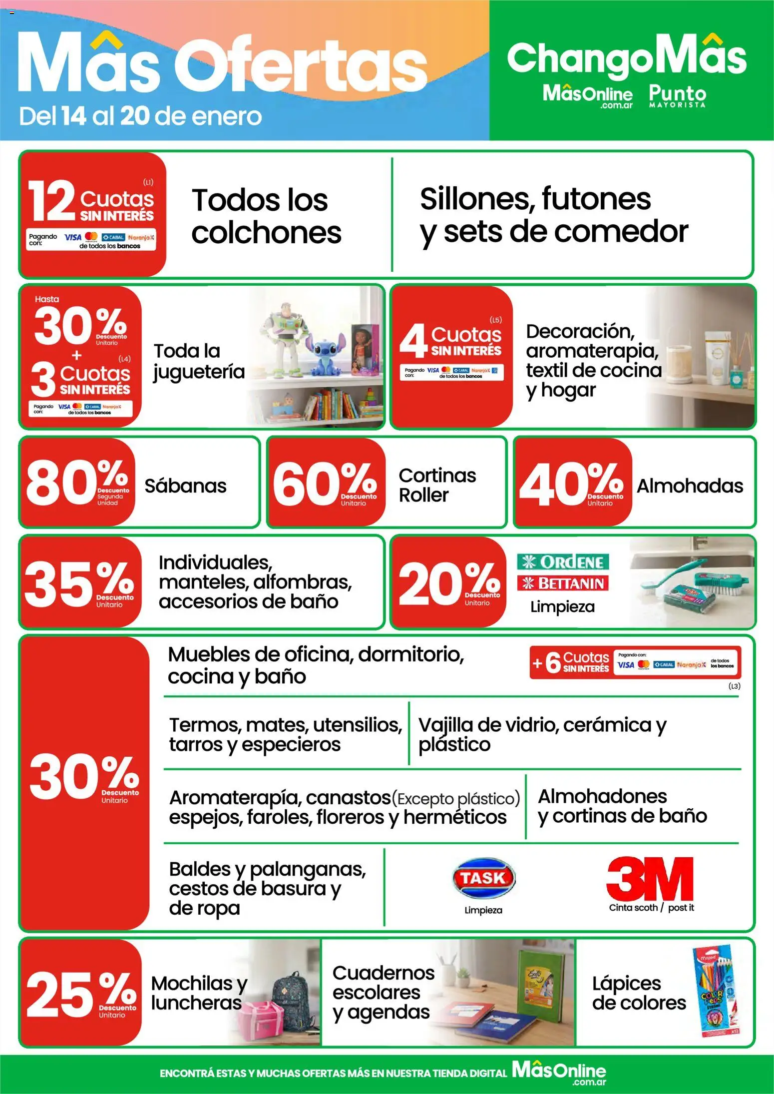 Punto Mayorista catálogo │ válido desde el 14.01.2026 | Página: 9 | Productos: Cinta, Cocina, Baño, Ropa