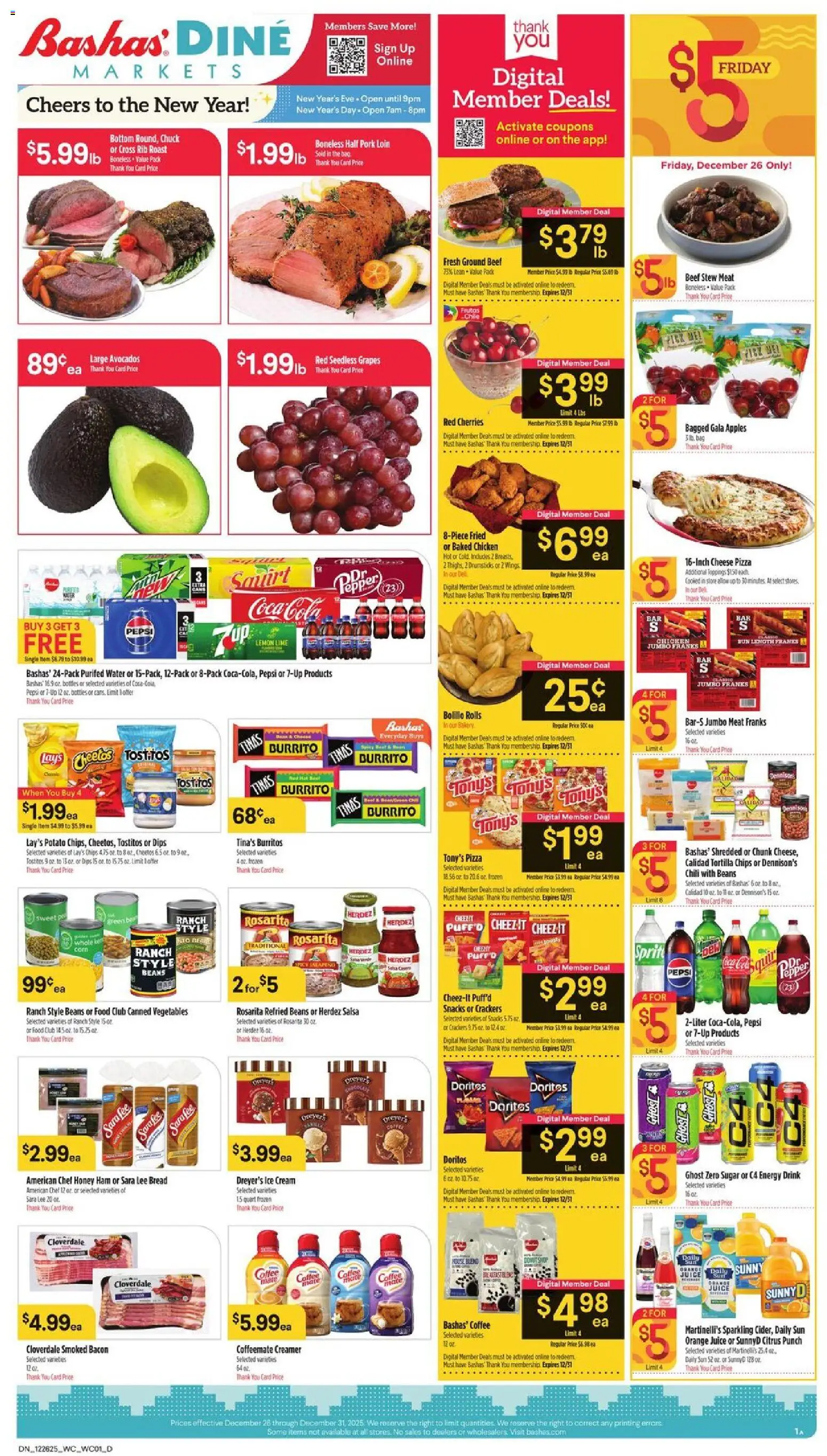 Basha's Dine - valid from 26.12.2025 | Page: 1 | Products: Juice, Water, Pepper, Grapes