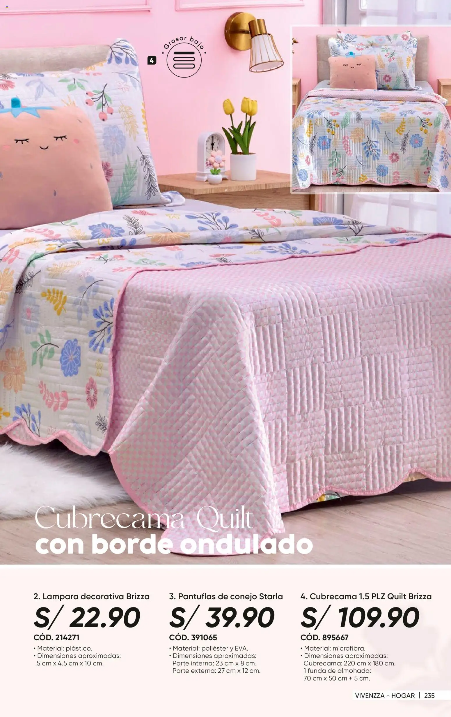 Catálogo Azzorti válido desde 14.04.2026 | Página: 239 | Productos: Almohada, Lámpara, Pantuflas