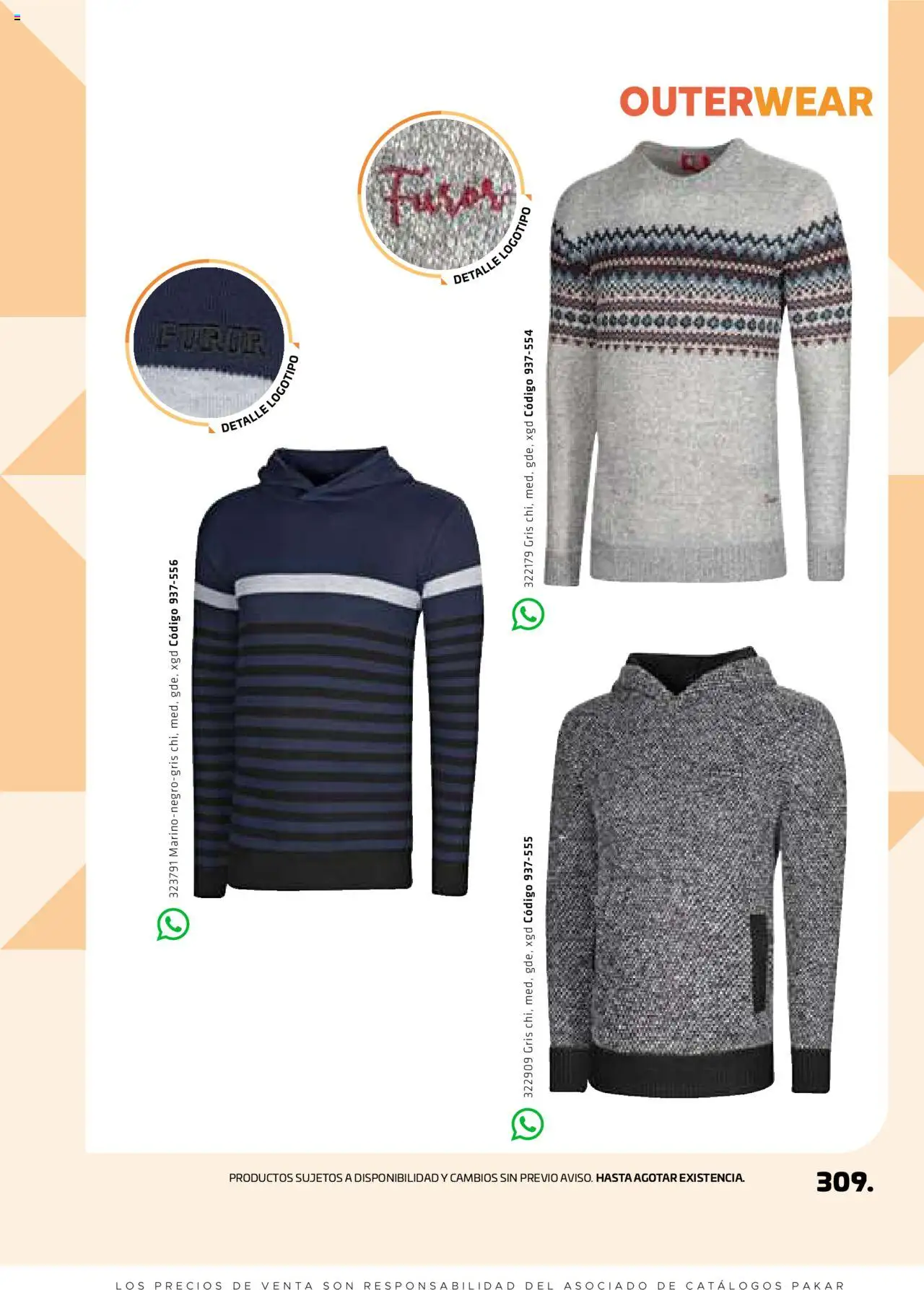 Nuevas ofertas de SC Pakar válidas en toda la República Mexicana desde el 29.08.2025. ¡Encuentra las mejores ofertas en SC Pakar - Catálogo Otoño Men Tomo 1! | Página: 309