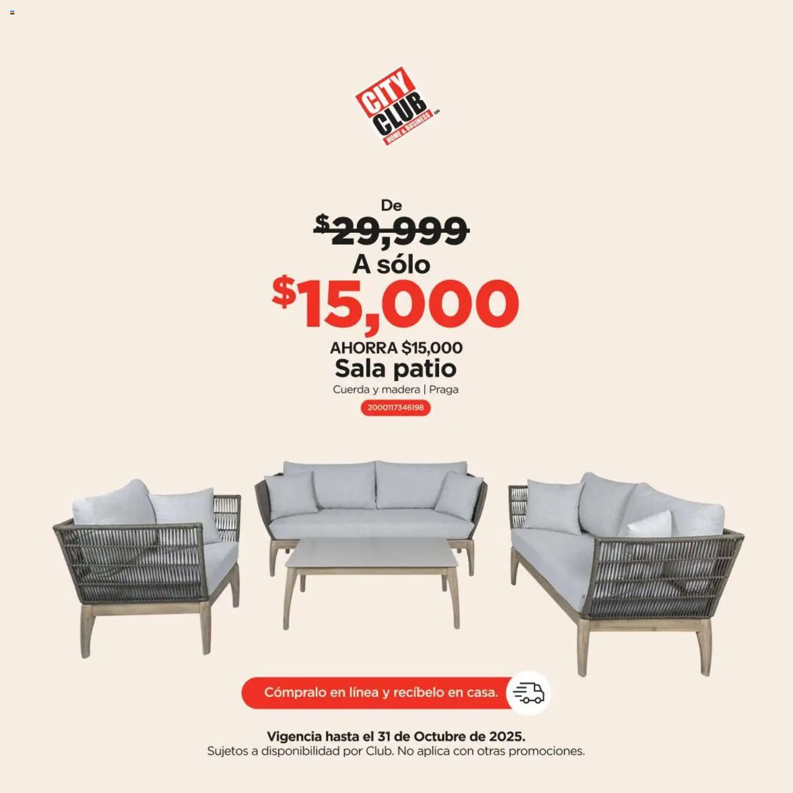 Nuevas ofertas de City Club válidas en toda la República Mexicana desde el 25.10.2025. ¡Encuentra las mejores ofertas en City Club catálogo Hasta 60% De descuento! | Página: 2 | Productos: Cuerda