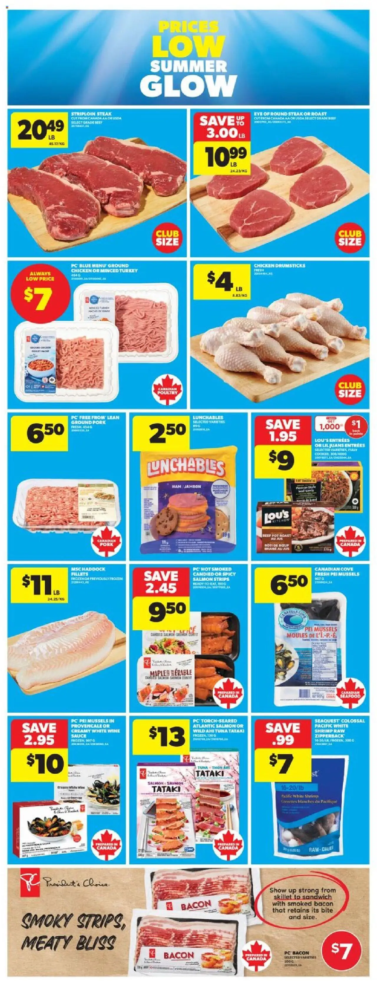 Real Canadian Superstore flyer valid from 21.08.2025 | Page: 13 | Products: Beef, Turkey, Wine, Chicken
