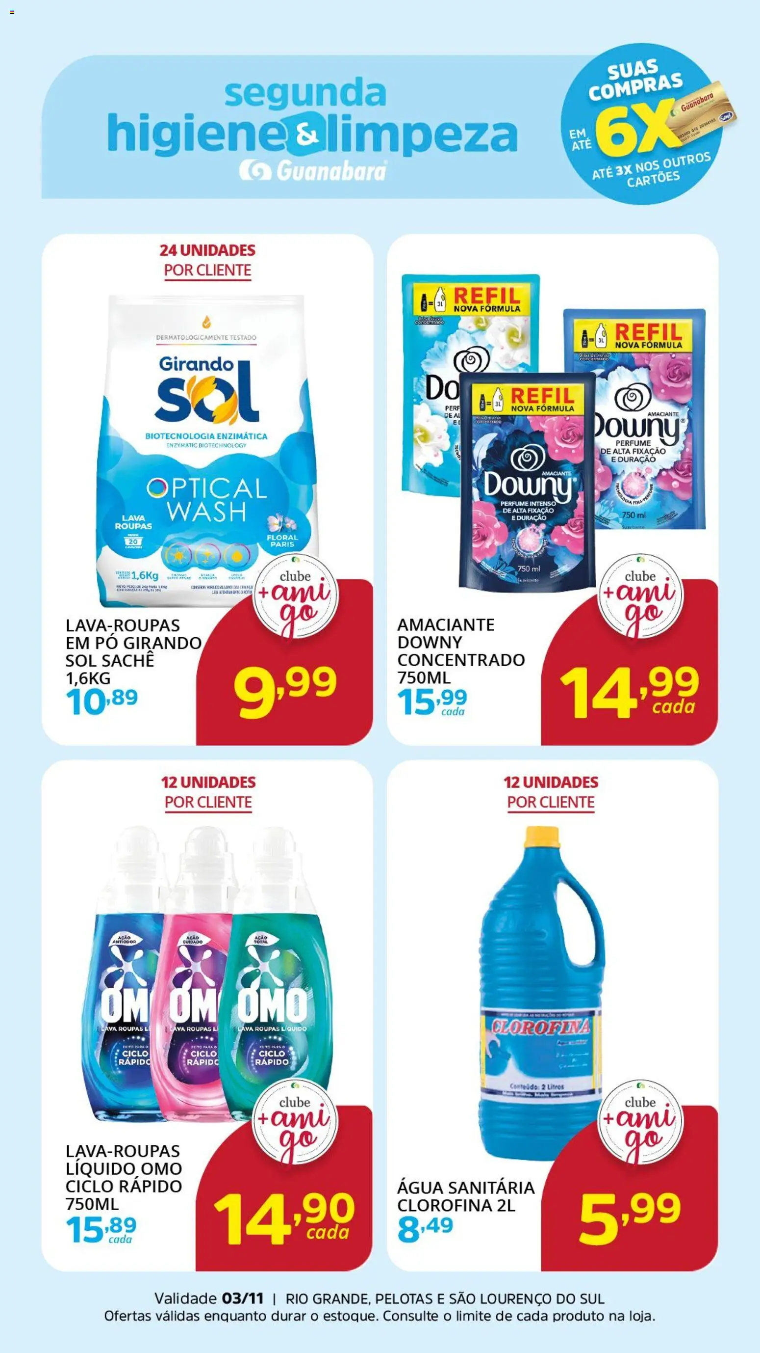 Supermercado Guanabara Folheto - válido de 03.11.2025 | Página: 2 | Produtos: Perfume, Roupas, Amaciante, Água sanitária
