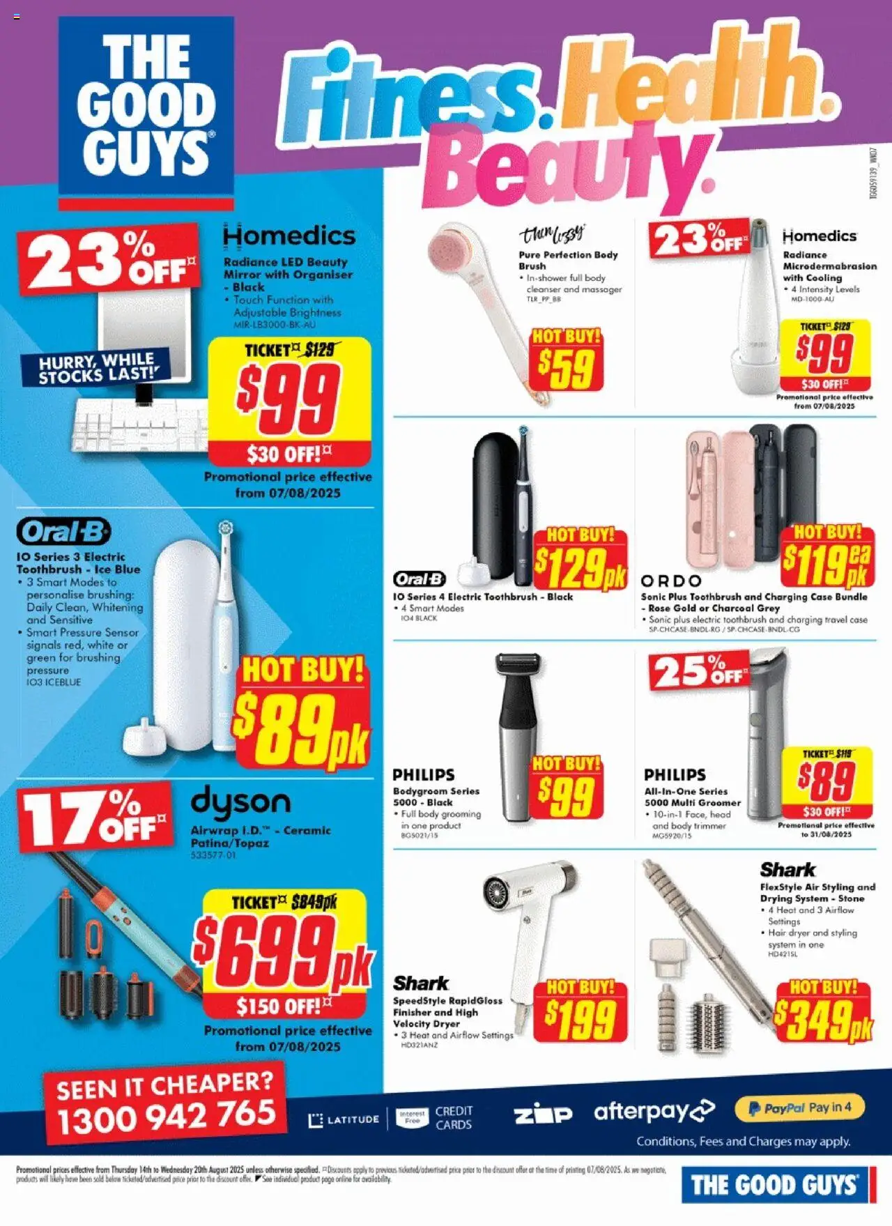 The Good Guys catalogue - valid from 13.08.2025 | Page: 11 | Products: Brush, Toothbrush, Hair dryer, Electric toothbrush