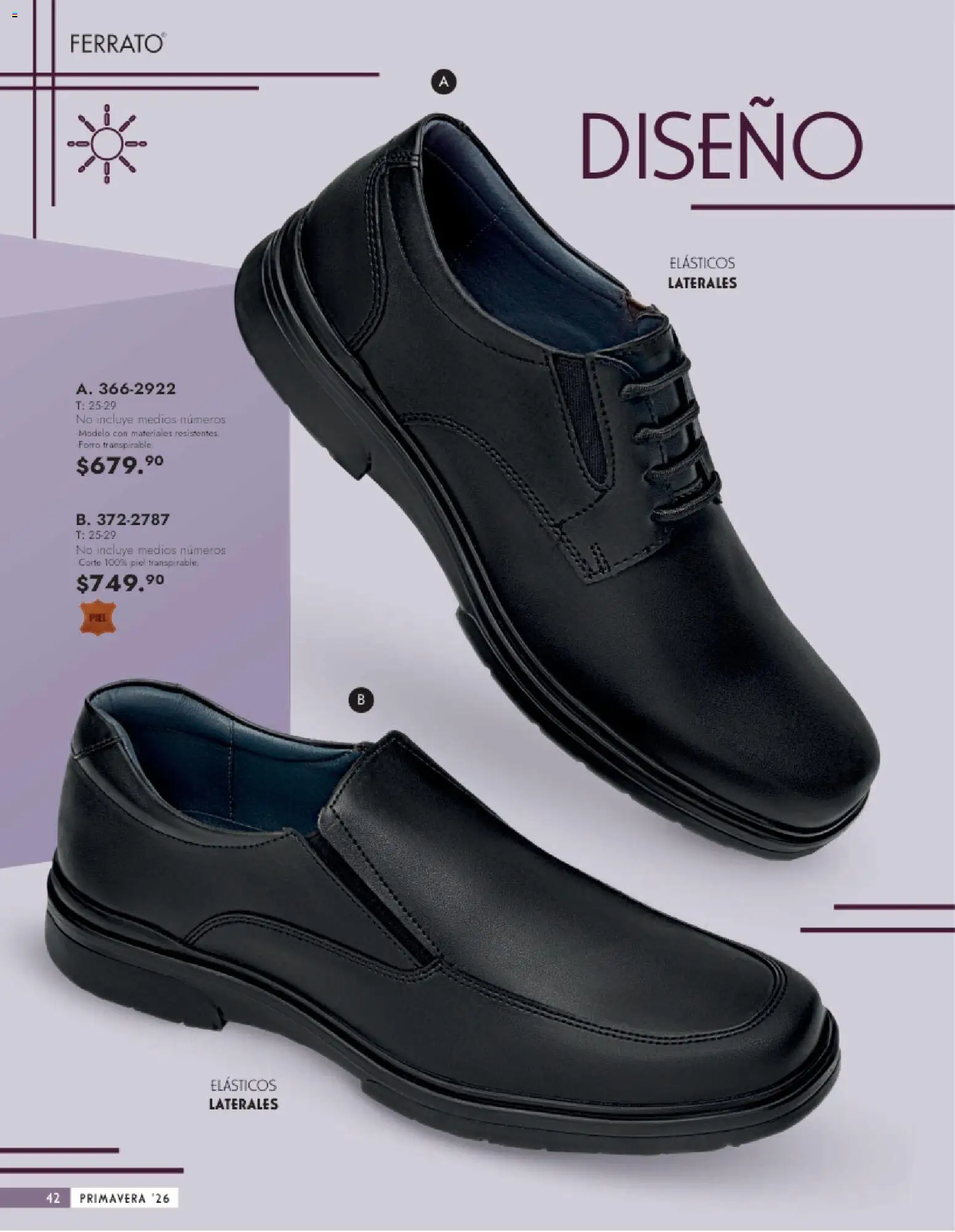 Nuevas ofertas de Andrea válidas en toda la República Mexicana desde el 25.01.2026. ¡Encuentra las mejores ofertas en Andrea catálogo Calzado Caballero! | Página: 42