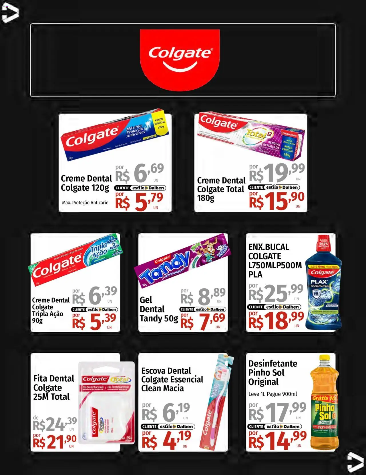 Supermercado Dalben Folheto - válido de 16.09.2025 | Página: 31 | Produtos: Escova, Fita, Creme dental, Desinfetante