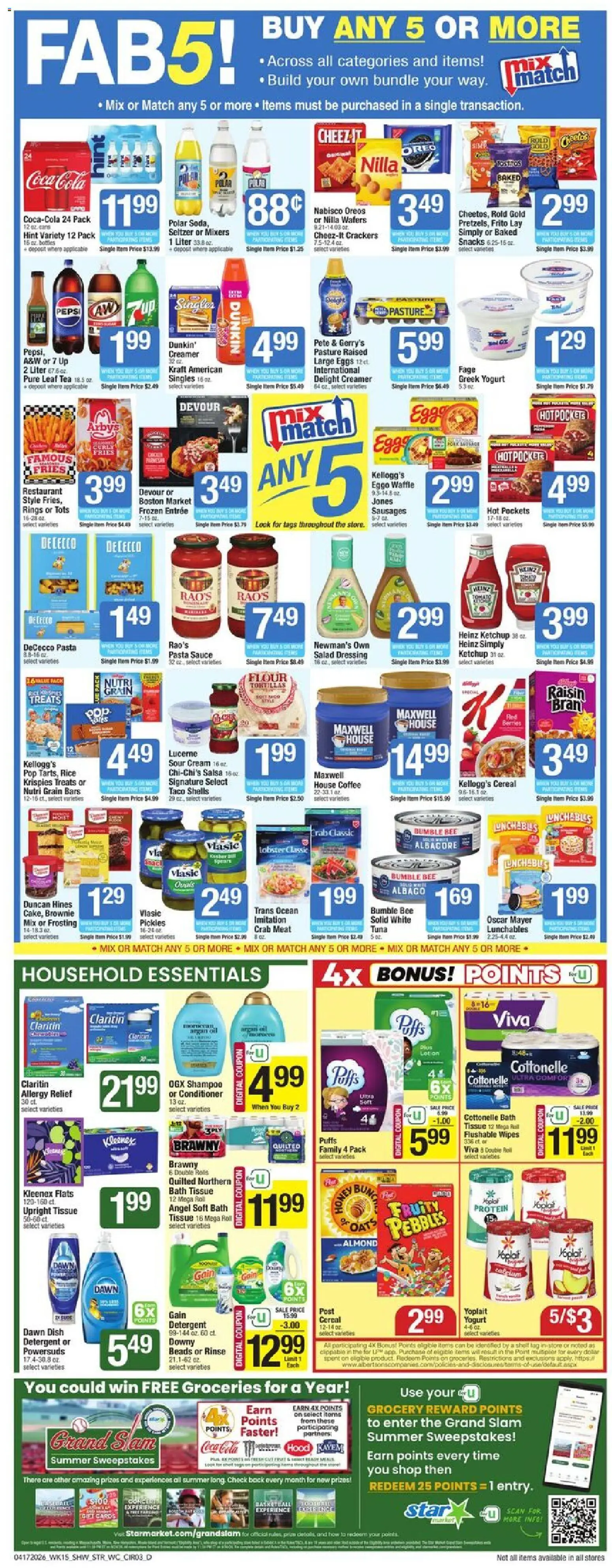 Star Market Weekly Ad - valid from 17.04.2026 | Page: 3 | Products: Conditioner, Rice, Tea, Sour cream