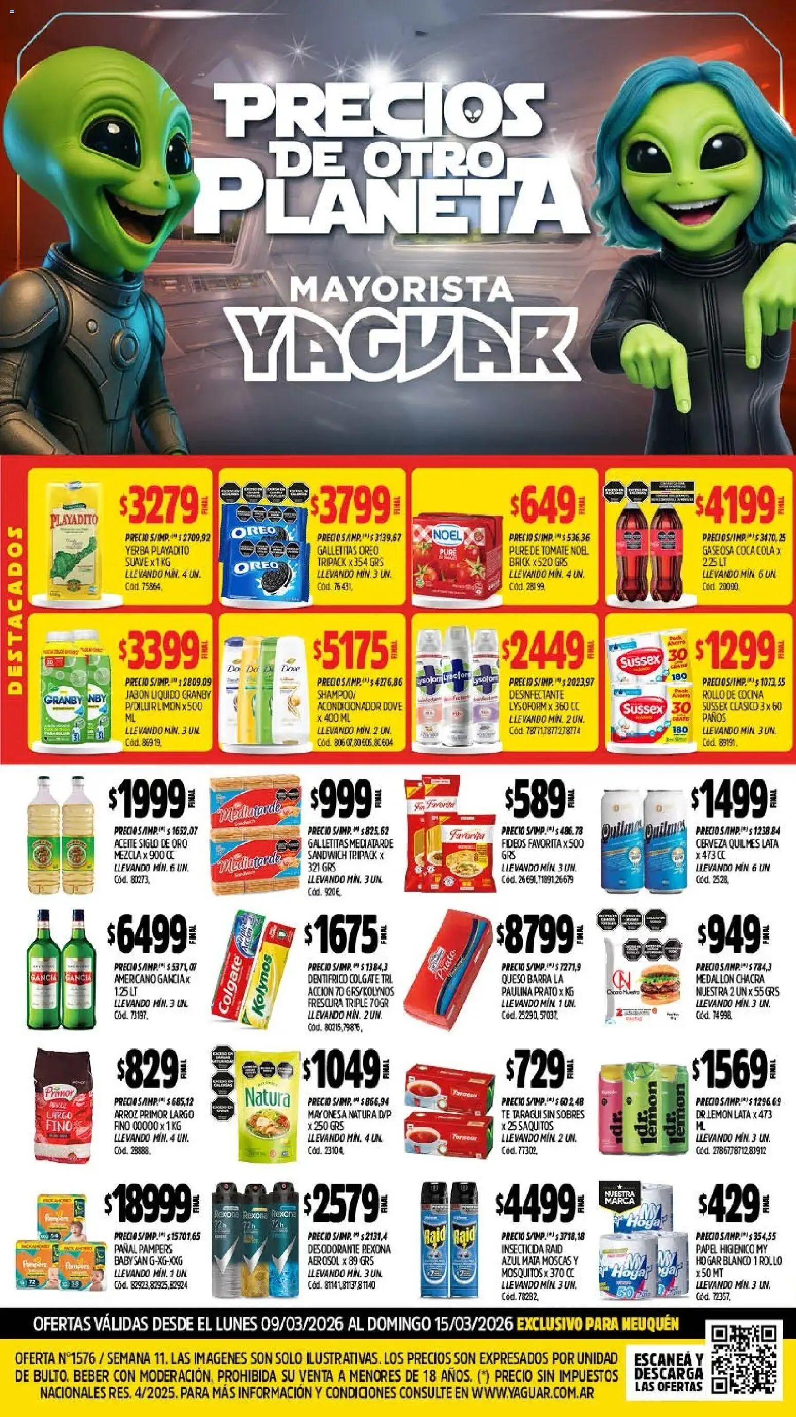 Yaguar - Oferta Semanal Neuquen │ válido desde el 09.03.2026 | Página: 1