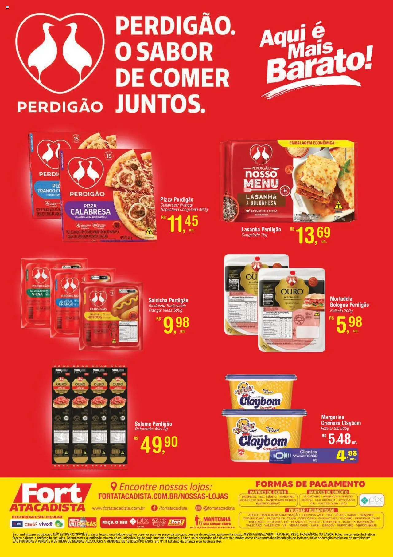 Fort Atacadista Folheto - válido de 18.08.2025 | Página: 2 | Produtos: Mortadela, Creme, Sal, Frango