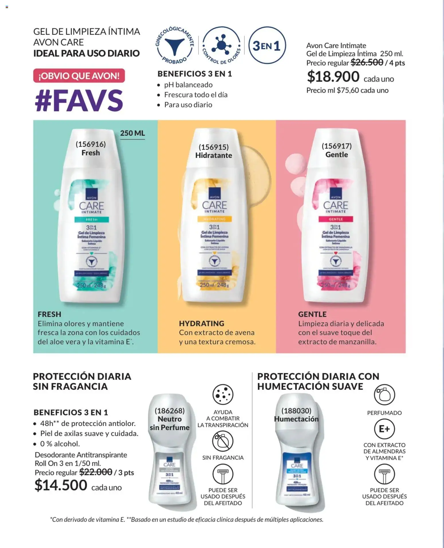 Avon revista - valida desde el 25.02.2026 | Página: 158 | Productos: Almendras, Fragancia, Antitranspirante, Loción tonificante