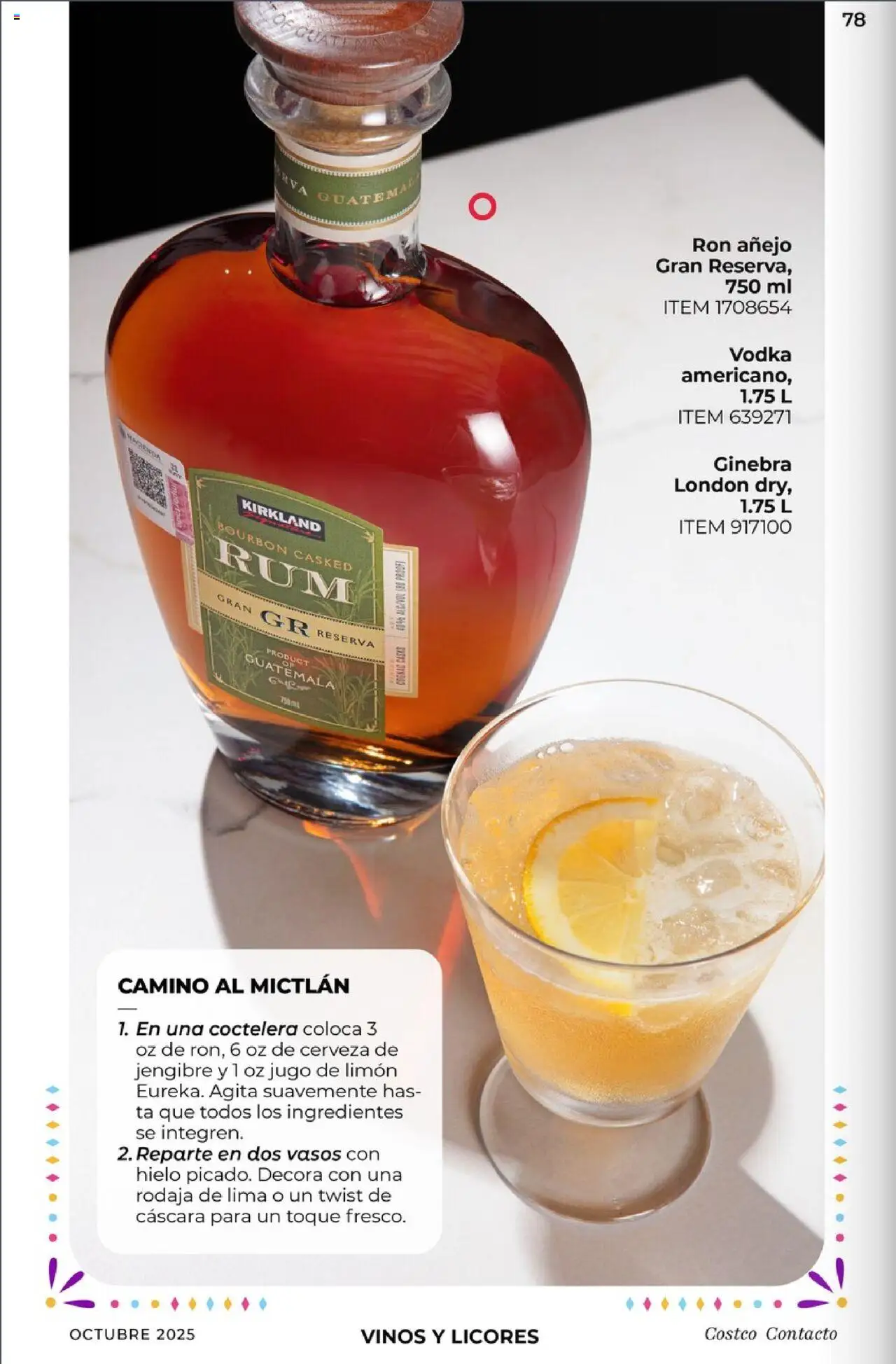 Nuevas ofertas de Costco válidas en toda la República Mexicana desde el 03.10.2025. ¡Encuentra las mejores ofertas en Costco - Revista Octubre! | Página: 78 | Productos: Gin, Ginebra, Vasos, Vodka