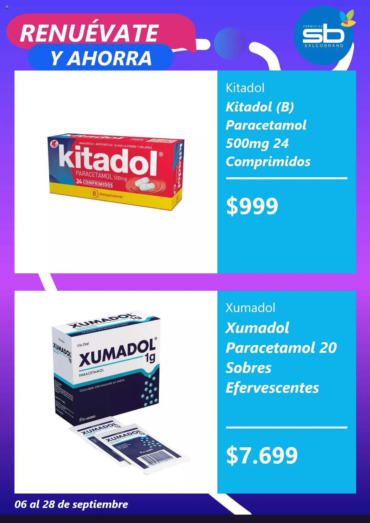Salcobrand ofertas  │ válido desde el 16.09.2025 | Página: 3 | Productos: Analgésico, Sobre