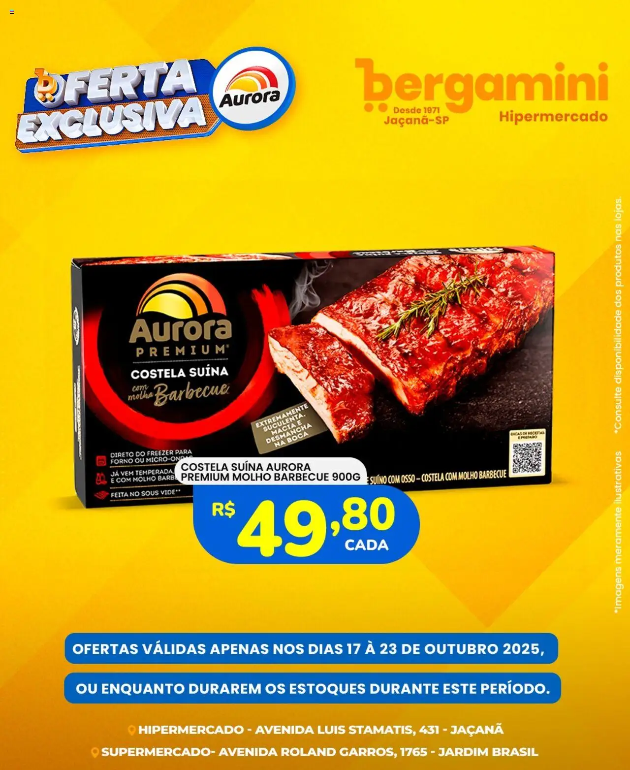 Supermercado Bergamini Folheto - válido de 17.10.2025 | Página: 3 | Produtos: Forno, Freezer