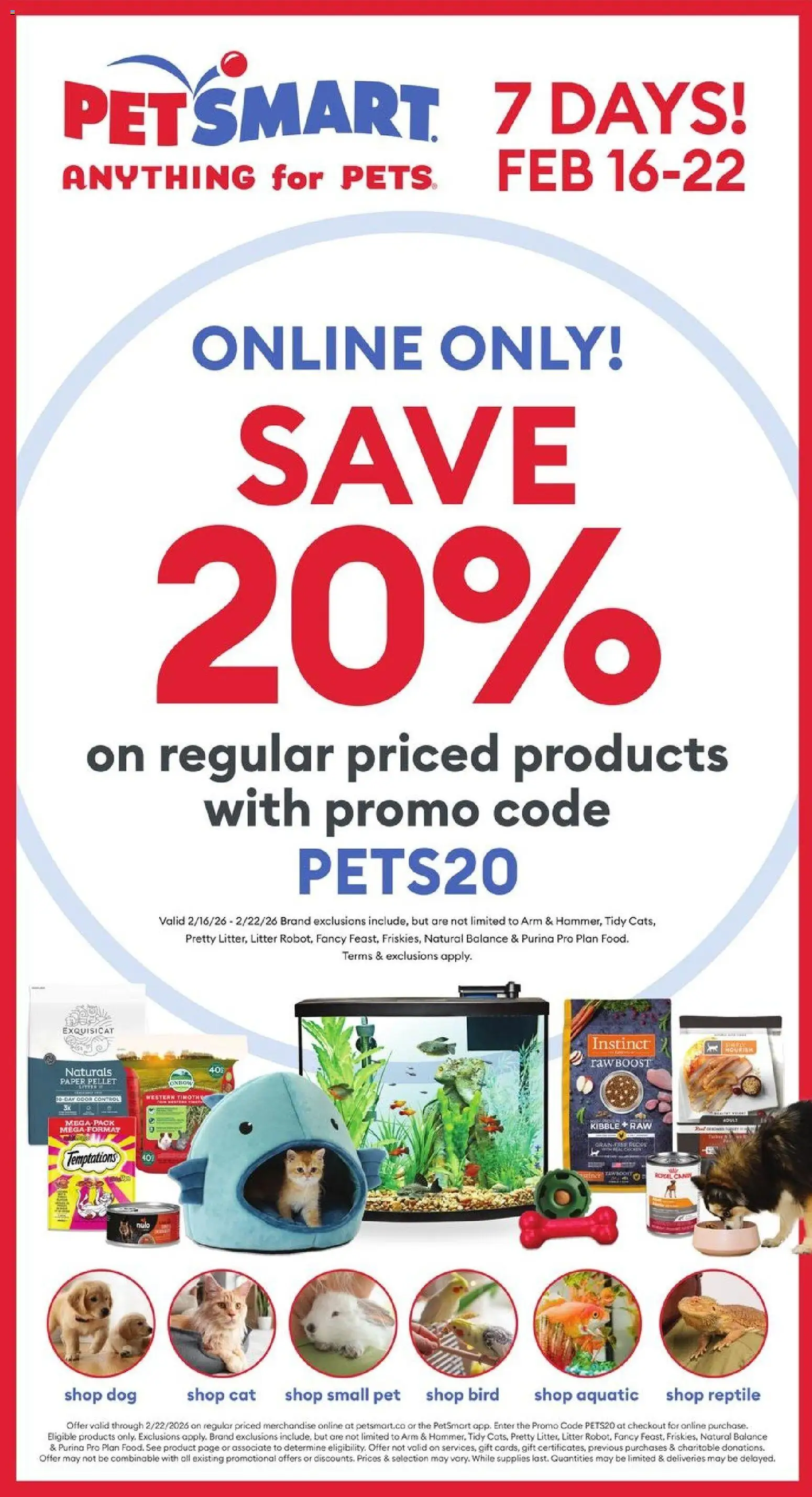 Petsmart flyer valid from 16.02.2026 | Page: 1
